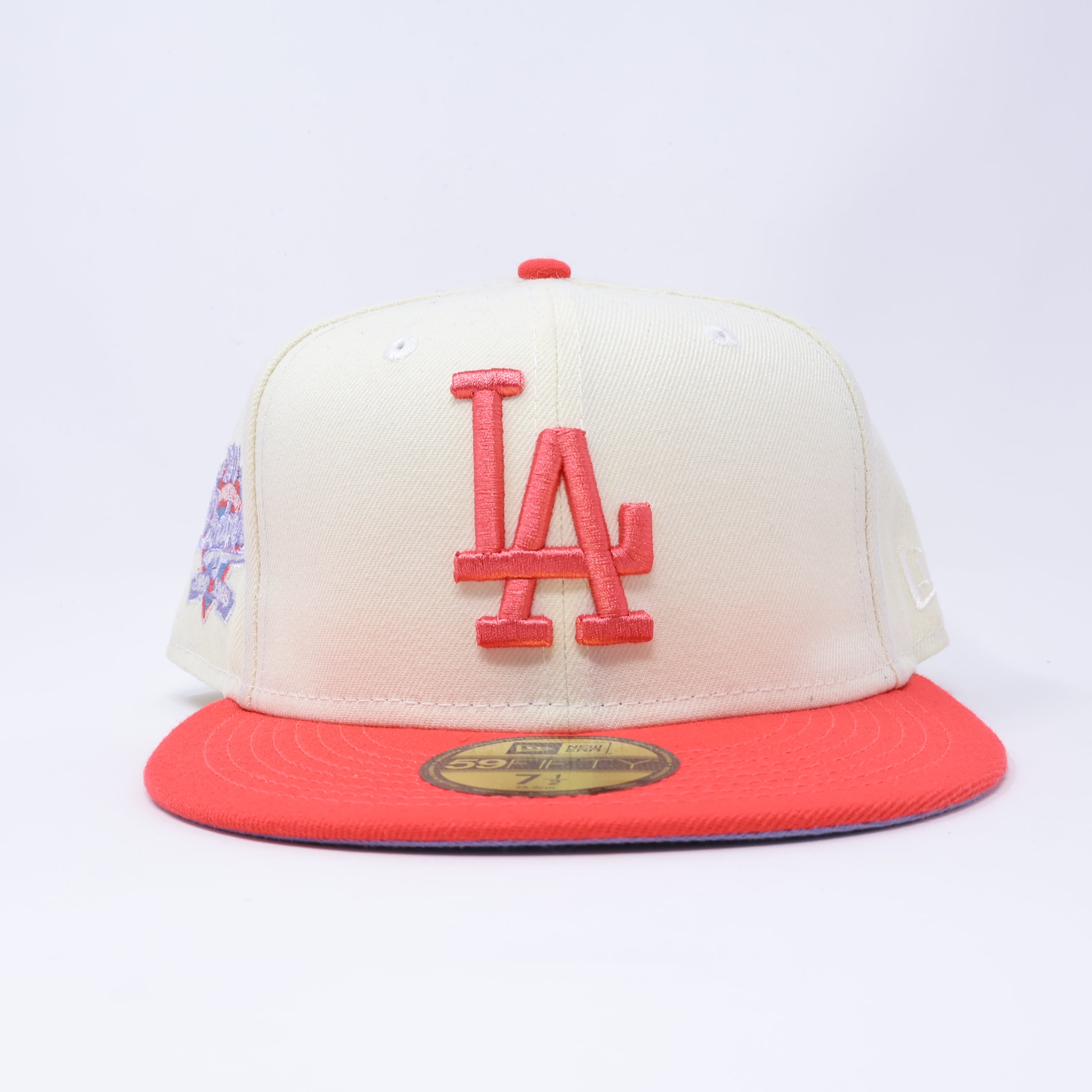 NWT 1/2 Chrome Los Angeles Dodgers 100 Anniversary New Era Fitted Hat Cap
