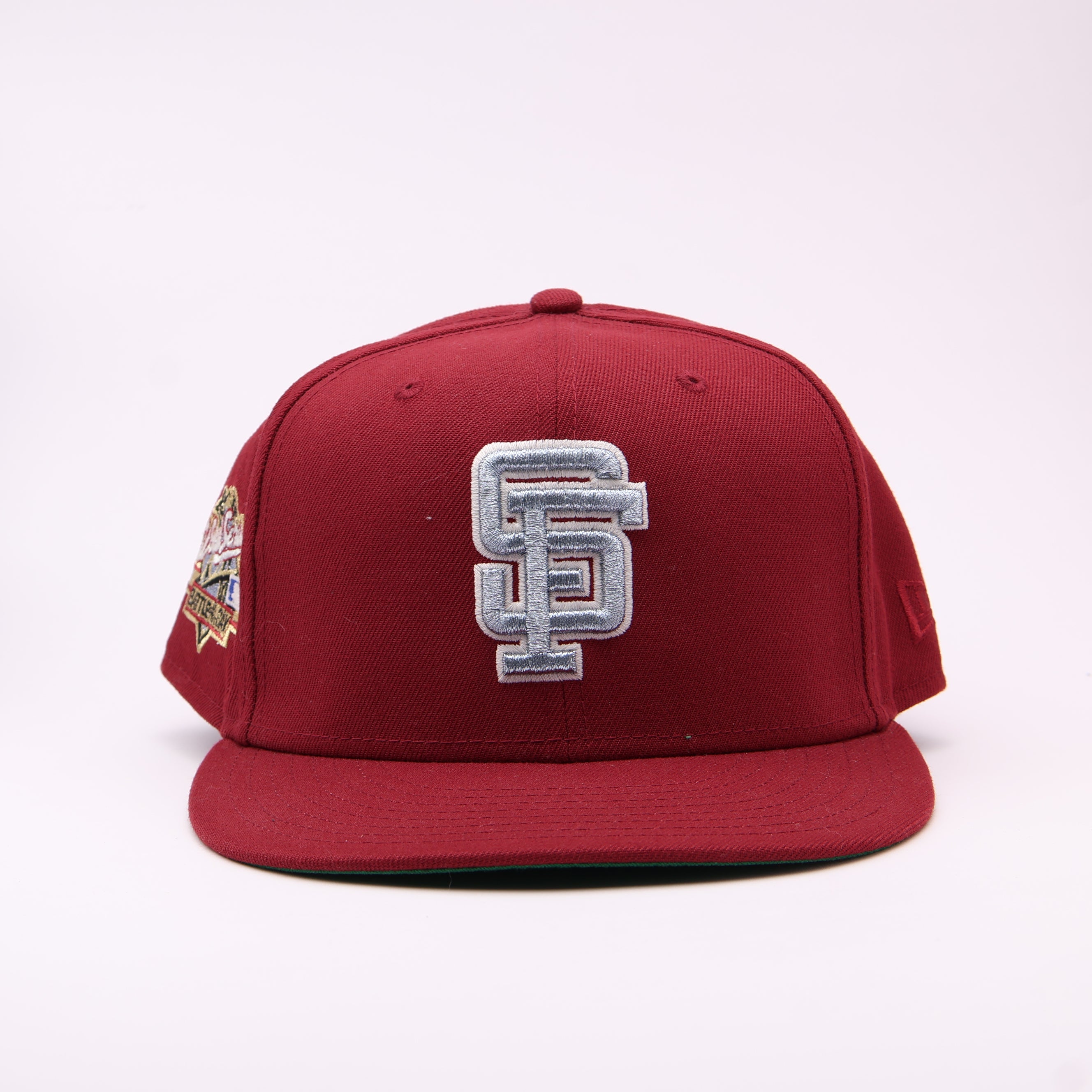 USED 8 Maroon San Francisco Giants 1989 World Series 59fifty New Era Fitted Hat Cap