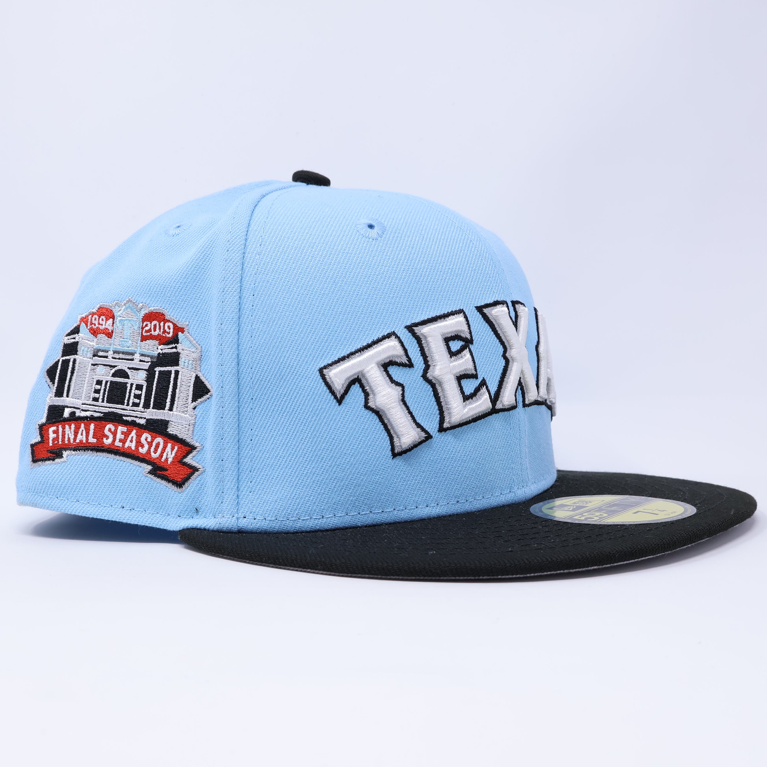 NWT 1/4 Blue Dallas Texas Rangers Final Season 59fifty New Era Fitted Hat Cap
