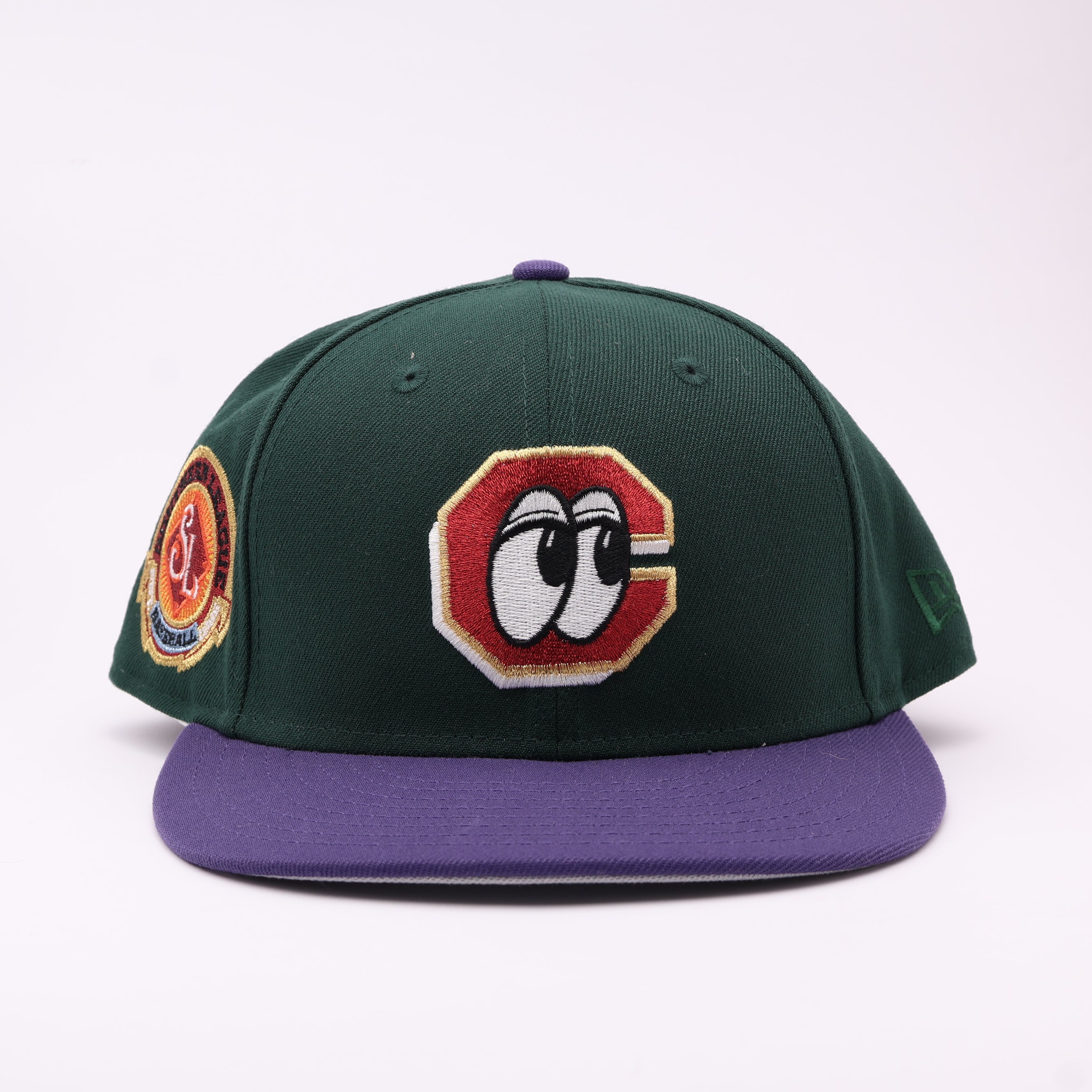 USED 8 Green Chattanooga Lookouts Southern League 59fifty New Era Fitted Hat Cap