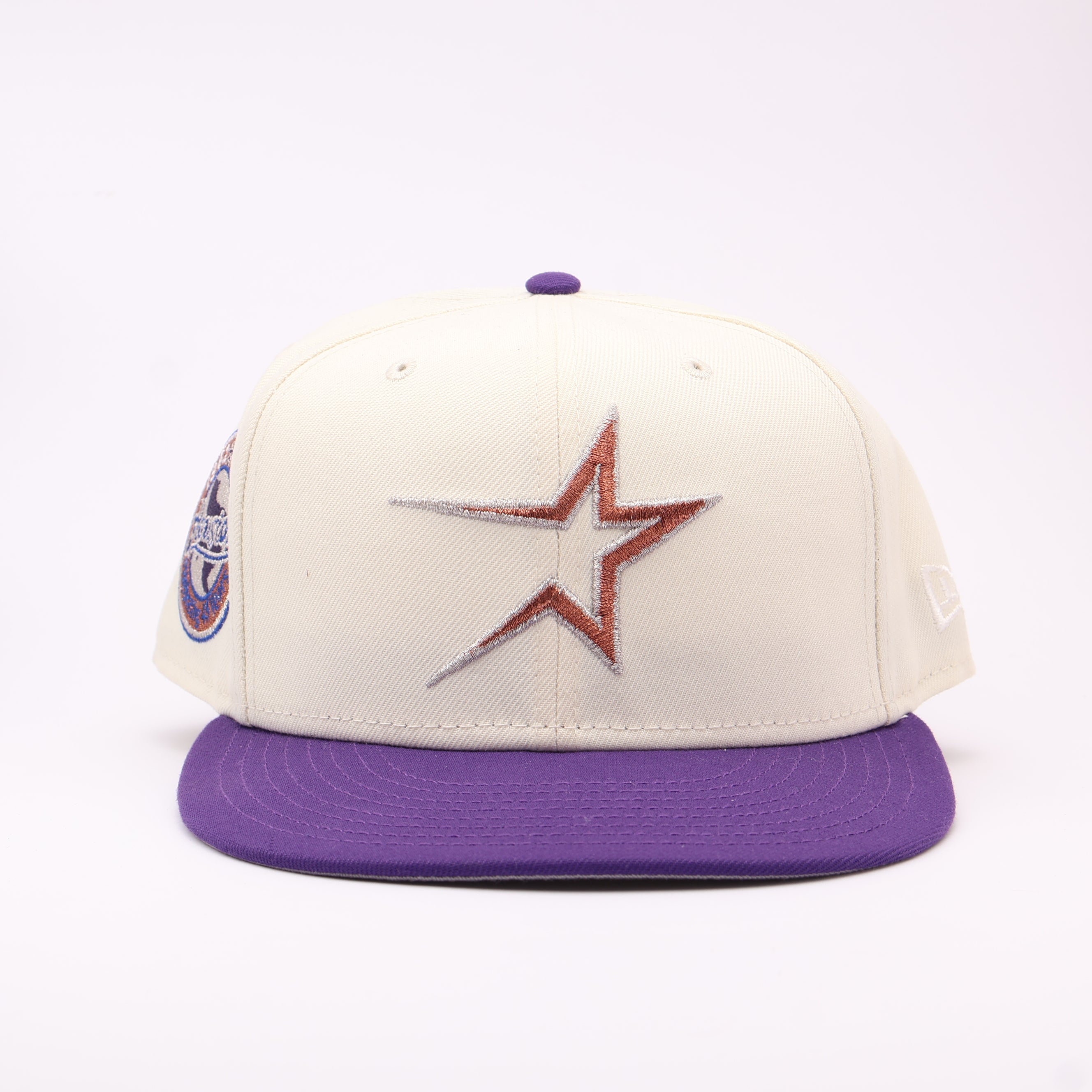 USED 8 Chrome Houston Astros Celebrating 45 Years 59fifty New Era Fitted Hat Cap