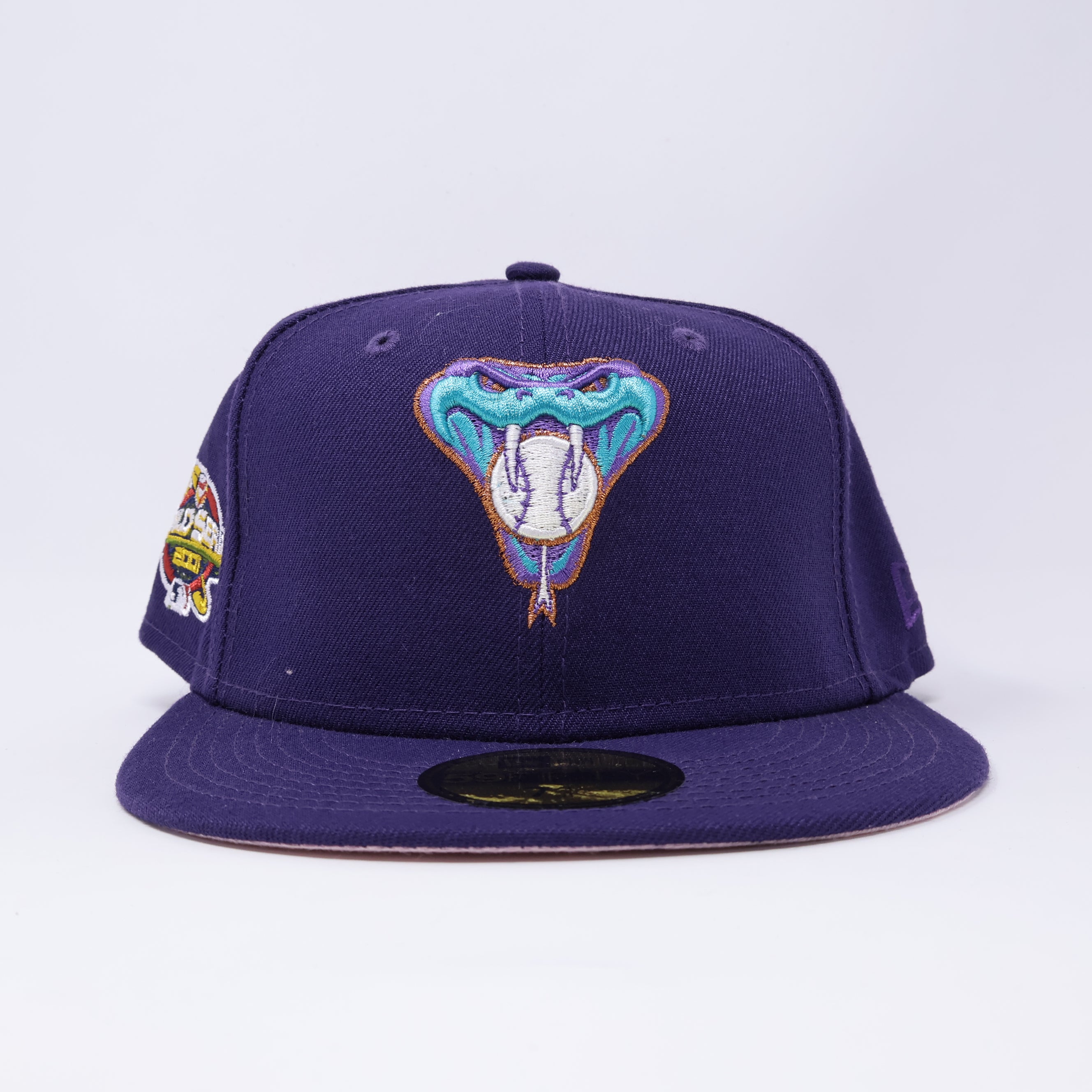 NWT 3/8 Purple Arizona Diamondbacks 2001 World Series 59fifty New Era Fitted Hat Cap