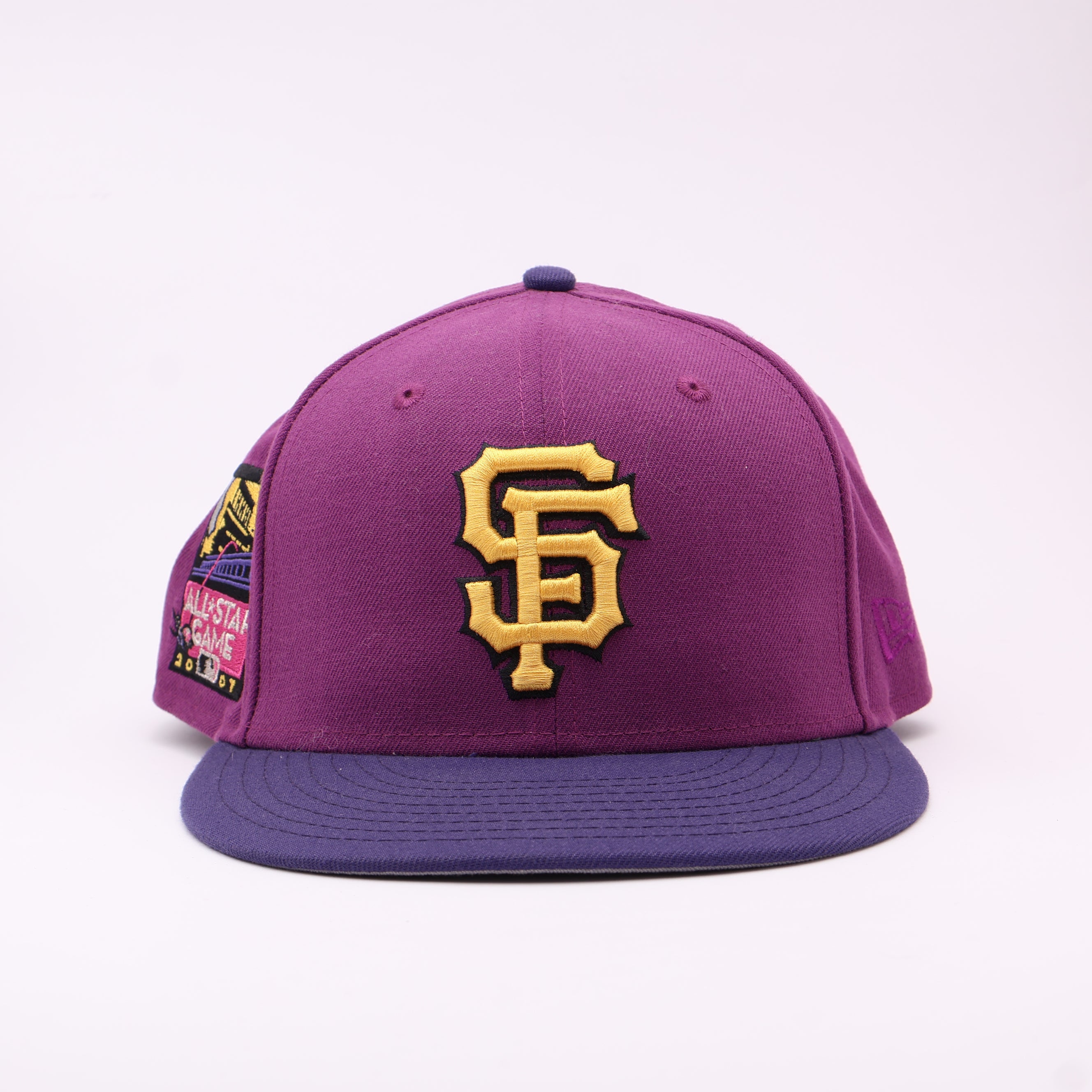 USED 8 Purple San Francisco Giants 2007 All Star Game 59fifty New Era Fitted Hat Cap