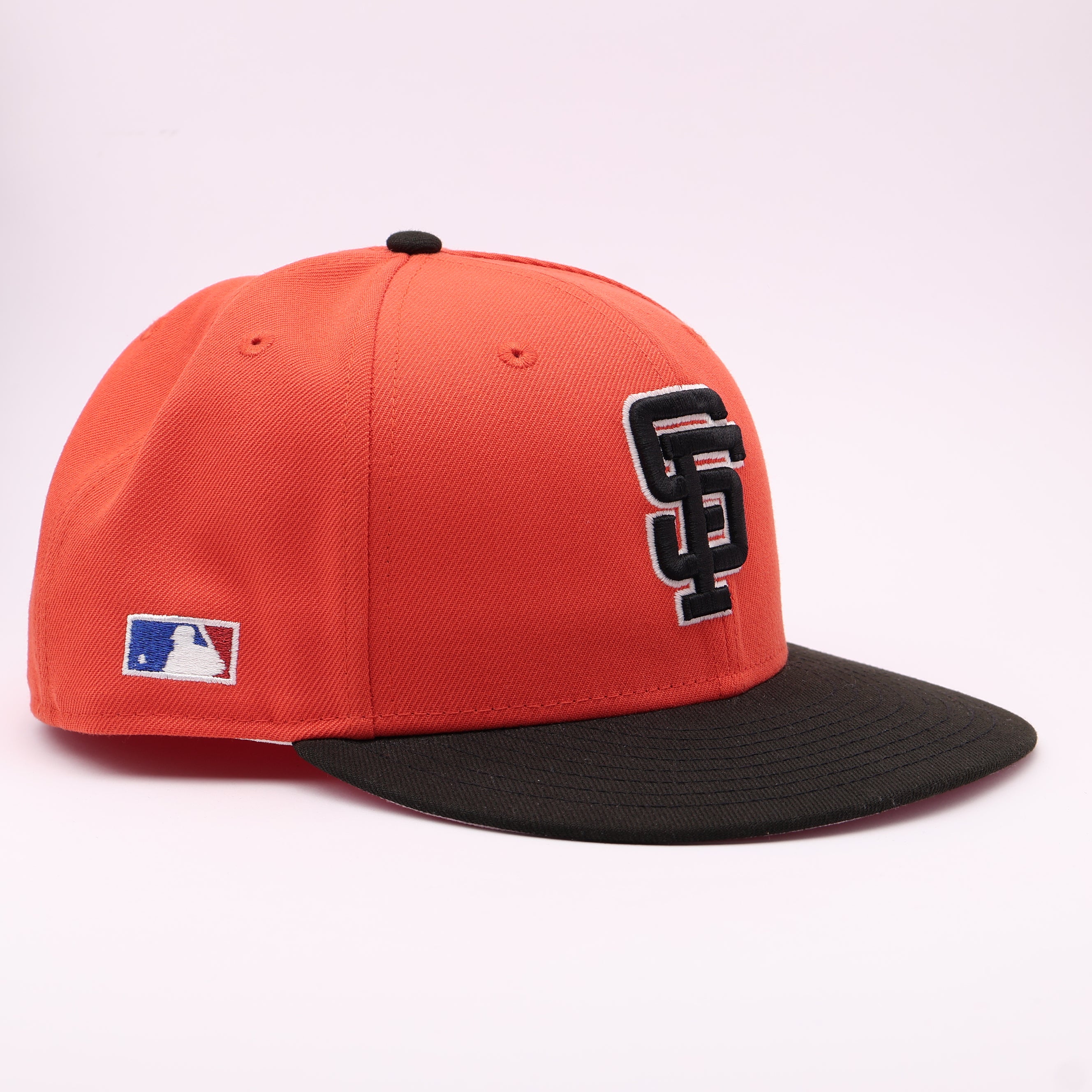 USED 8 Orange San Francisco Giants Batterman 59fifty New Era Fitted Hat Cap