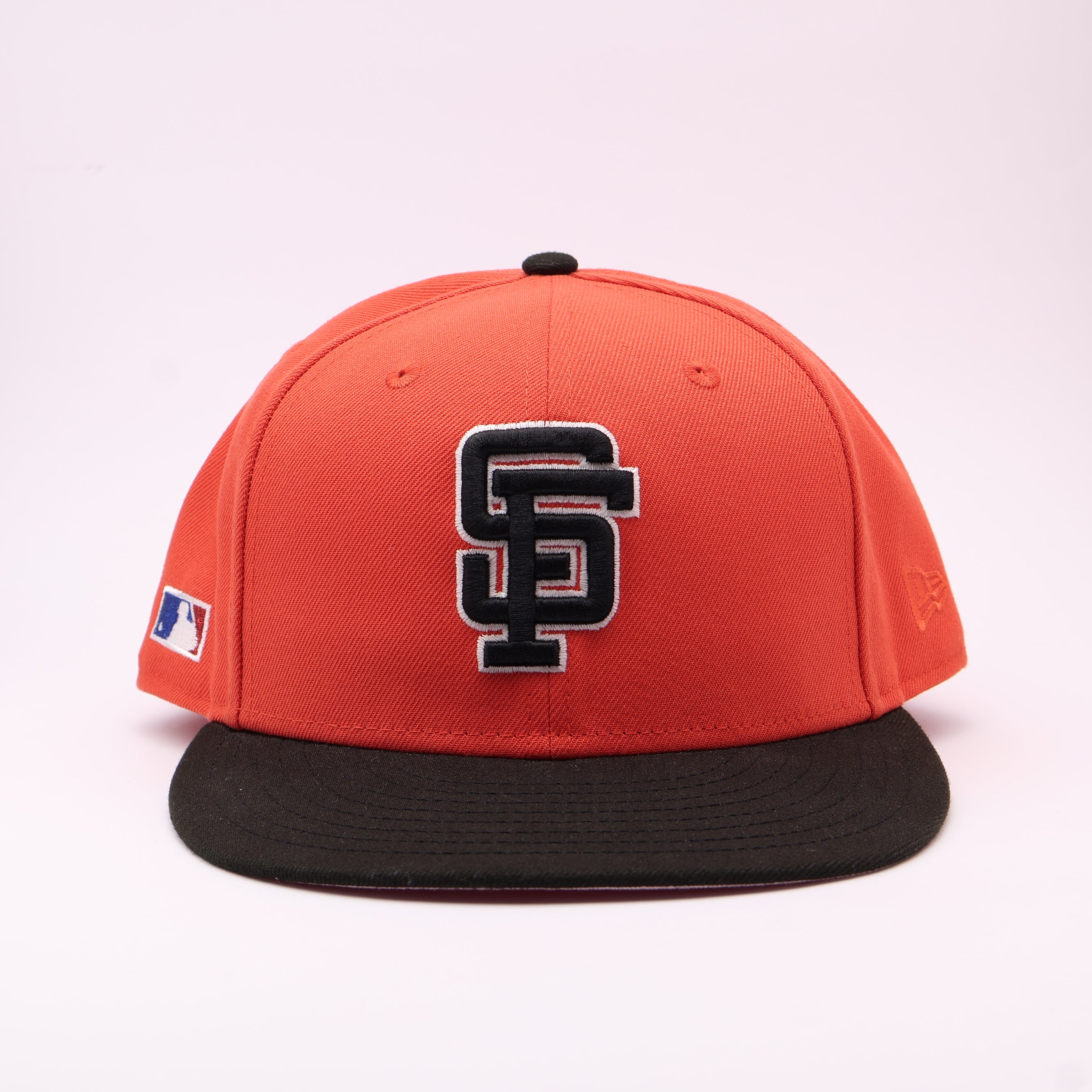 USED 8 Orange San Francisco Giants Batterman 59fifty New Era Fitted Hat Cap