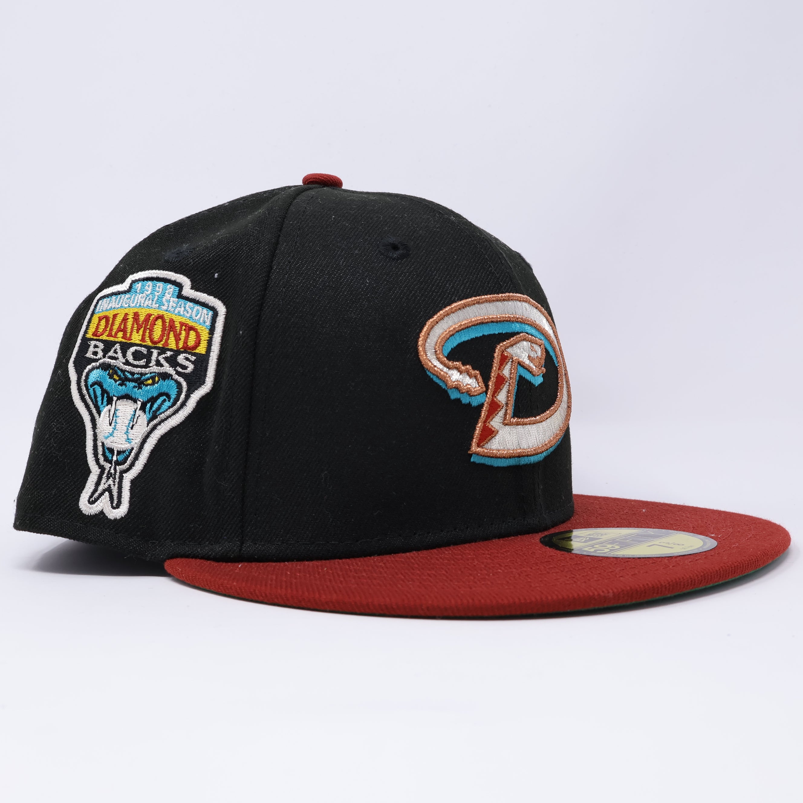 NWT 3/8 Black Arizona Diamondbacks 1998 Inaugural 59fifty New Era Fitted Hat Cap