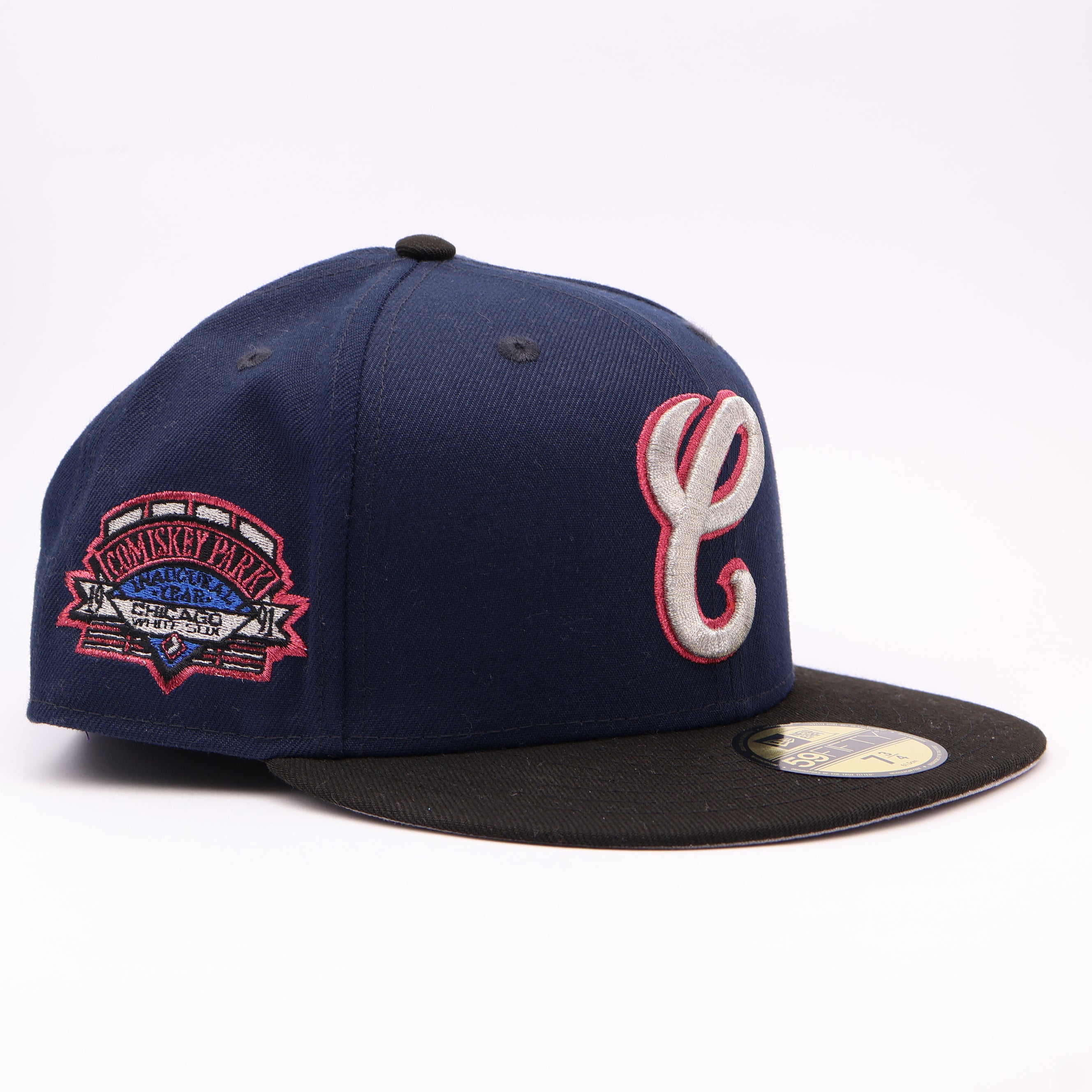 NWT 3/4 Navy Chicago White Sox Comiskey Park 59fifty New Era Fitted Hat Cap