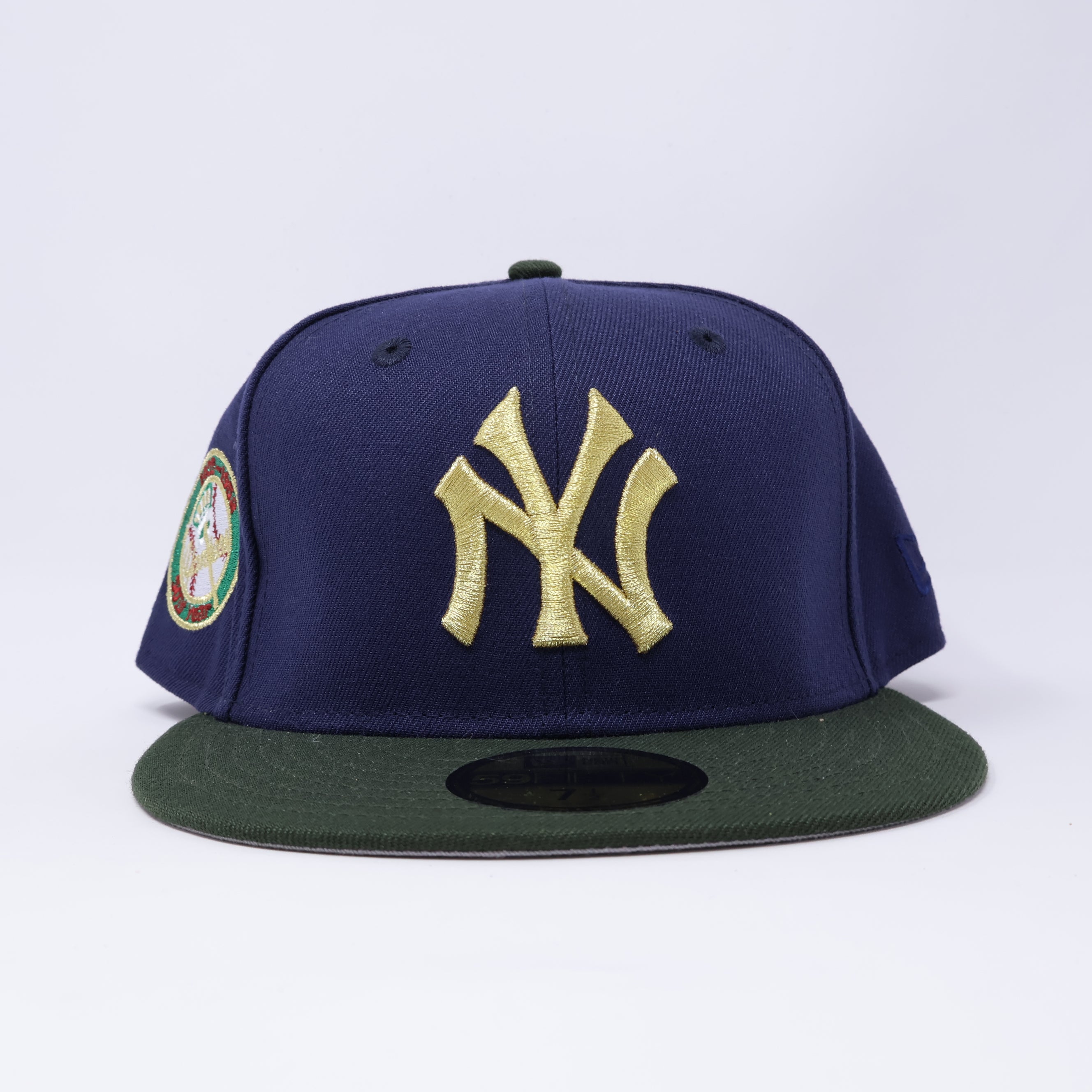 NWT 1/2 Navy New York Yankees 50th Year 59fifty New Era Fitted Hat Cap