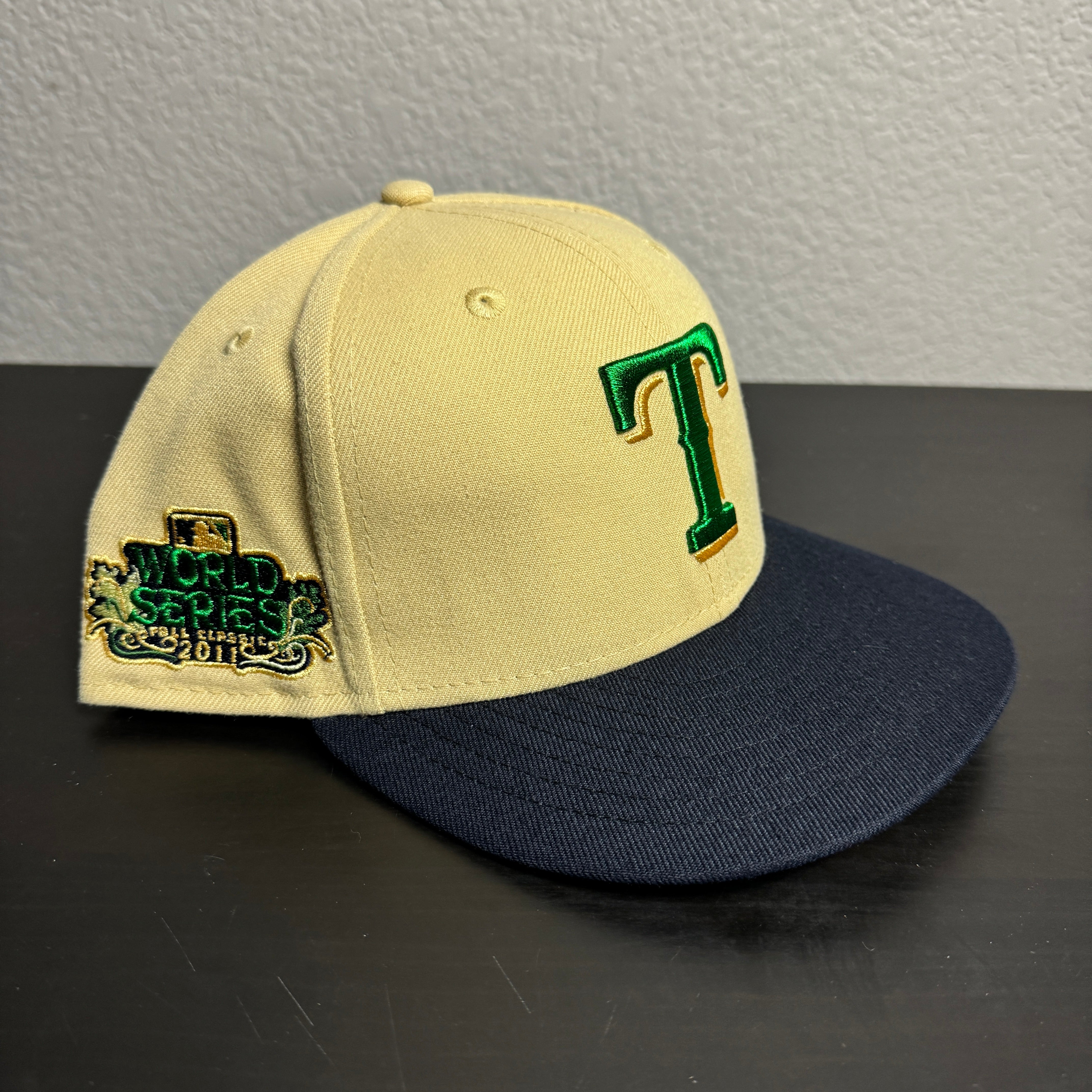 AT&T 5/8 Texas Rangers Vegas Gold Green T World SEries