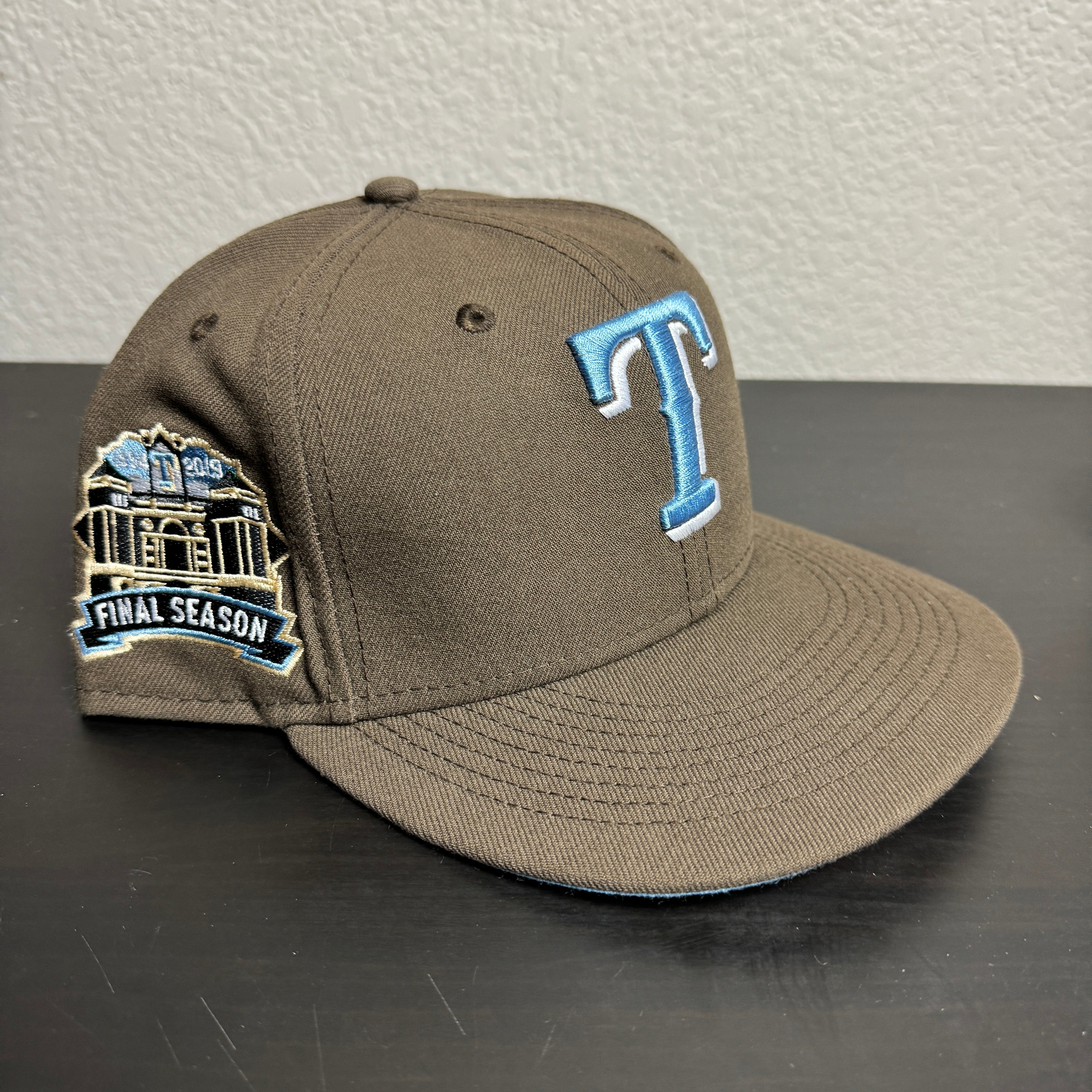 AT&T 5/8 Texas Rangers Brown Sky blue Final Season