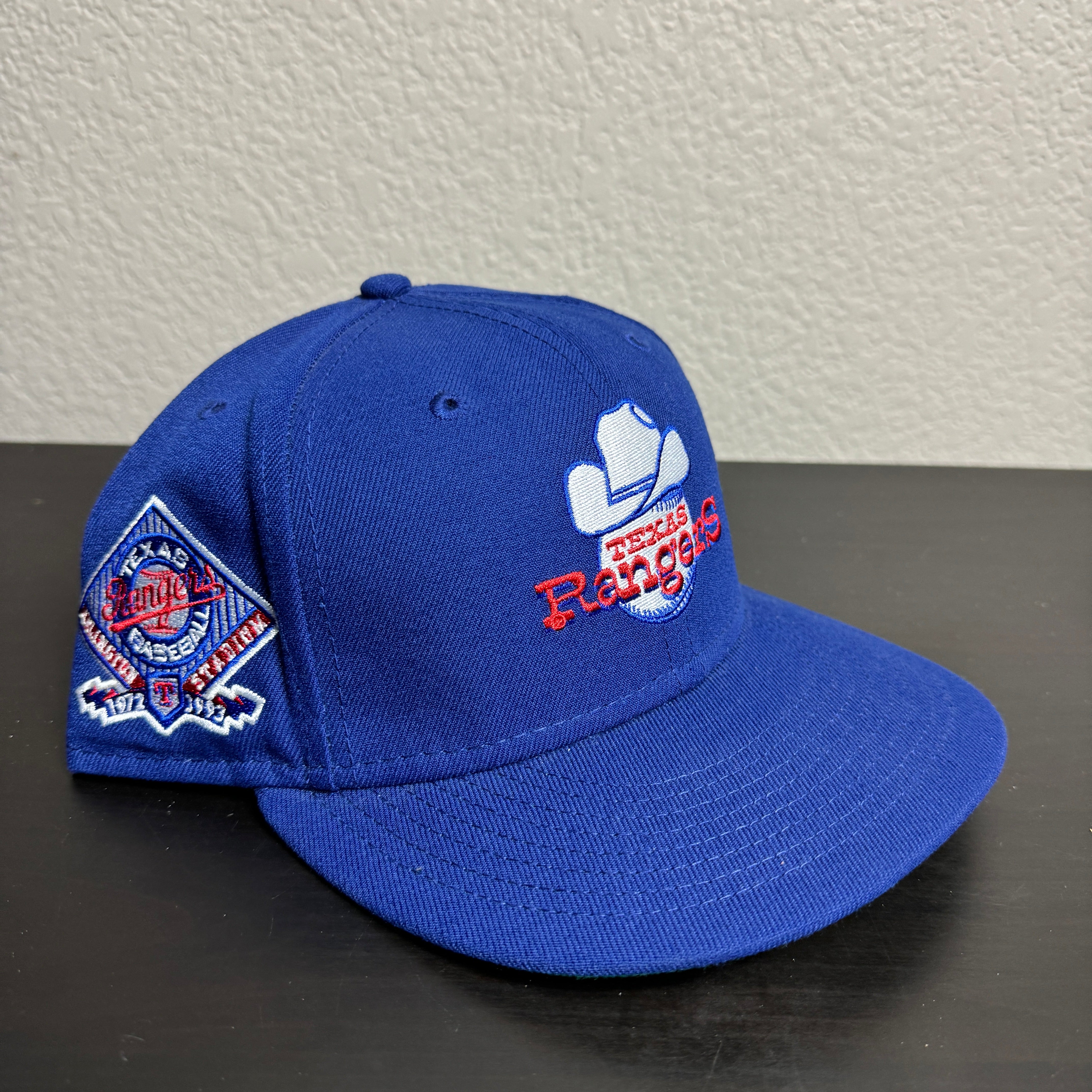 AT&T 5/8 Texas Rangers Blue Ball Hat Arlington Stadium