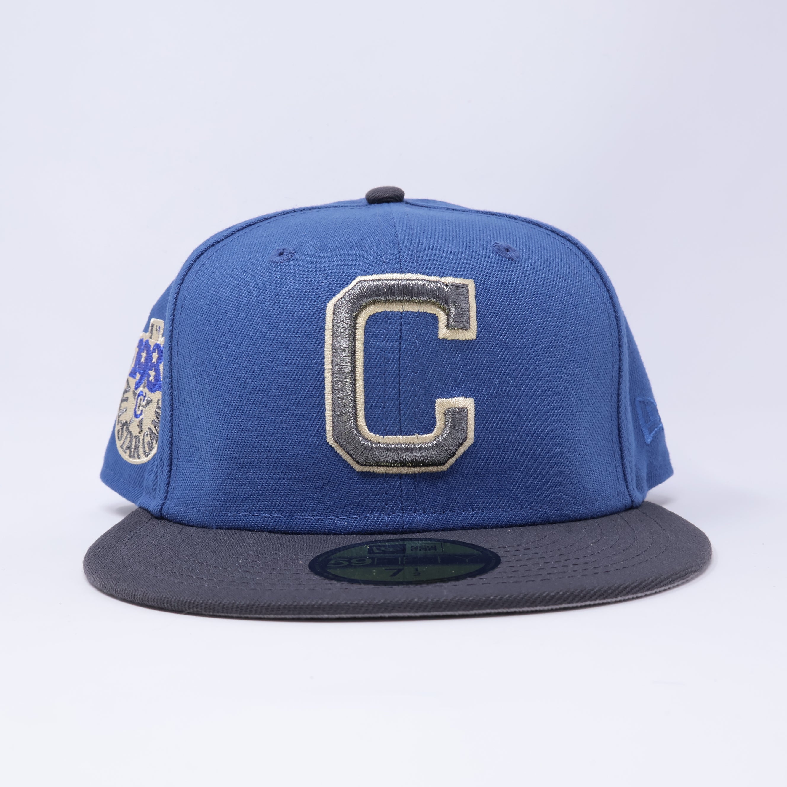 NWT 1/2 Blue Cleveland Indians 1981 All Star Game 59fifty New Era Fitted Hat Cap