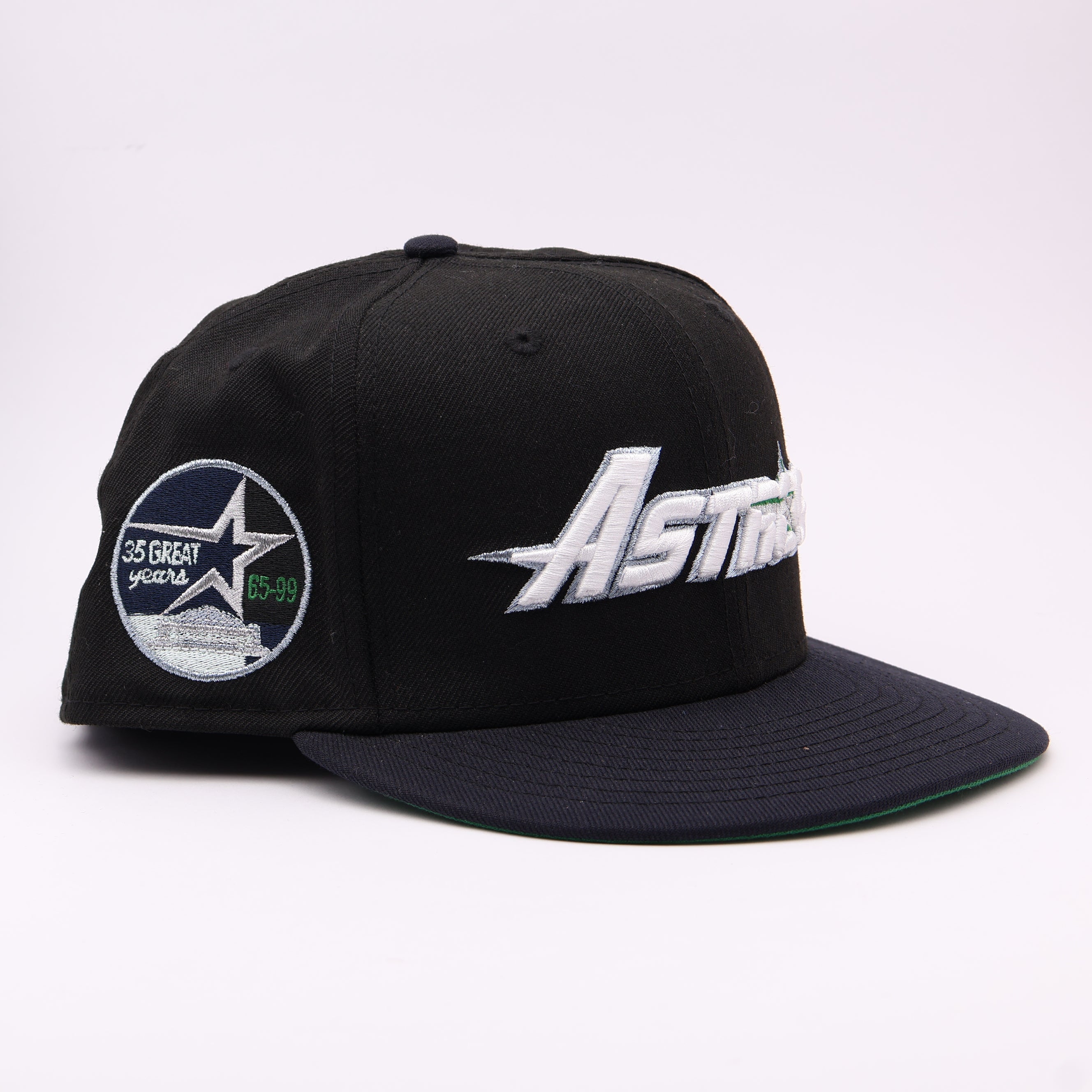 USED 8 Black Houston Astros 35 Great Years 59fifty New Era Fitted Hat Cap