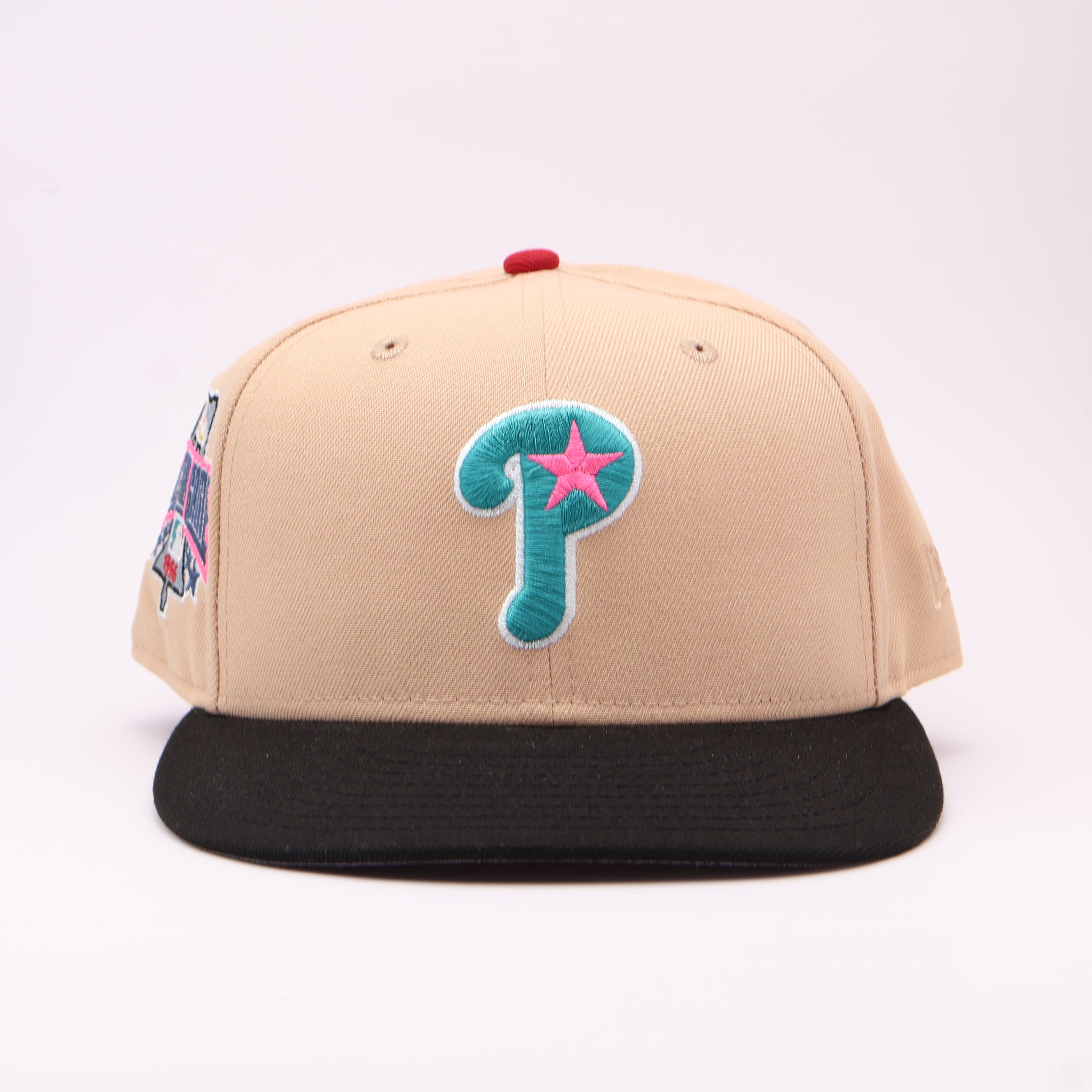 USED 8 Khaki Philadelphia Phillies 1996 All Star Game 59fifty New Era Fitted Hat Cap