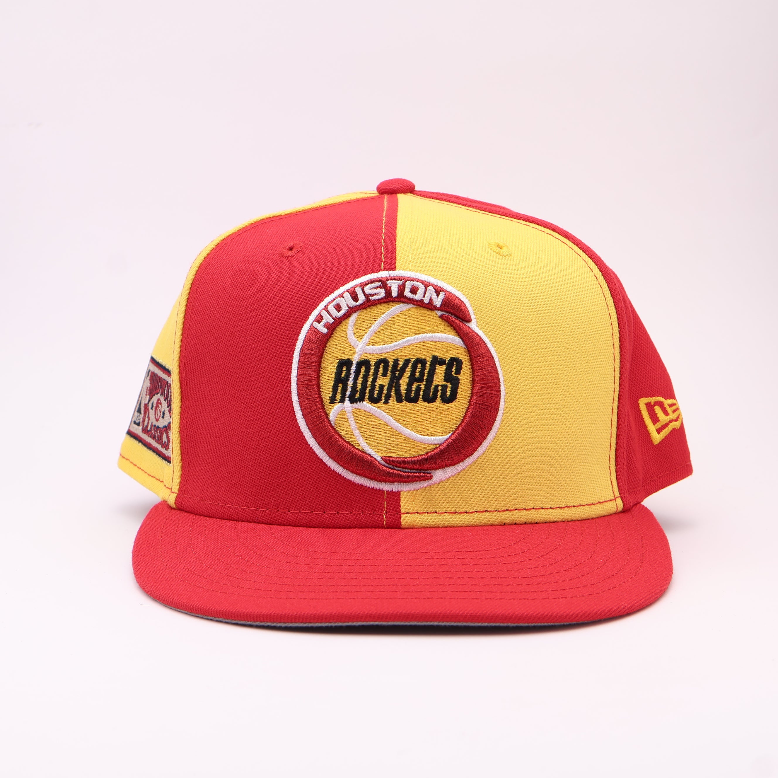USED 8 Multicolor Houston Rockets NBA Hardwood Classics 59fifty New Era Fitted Hat Cap