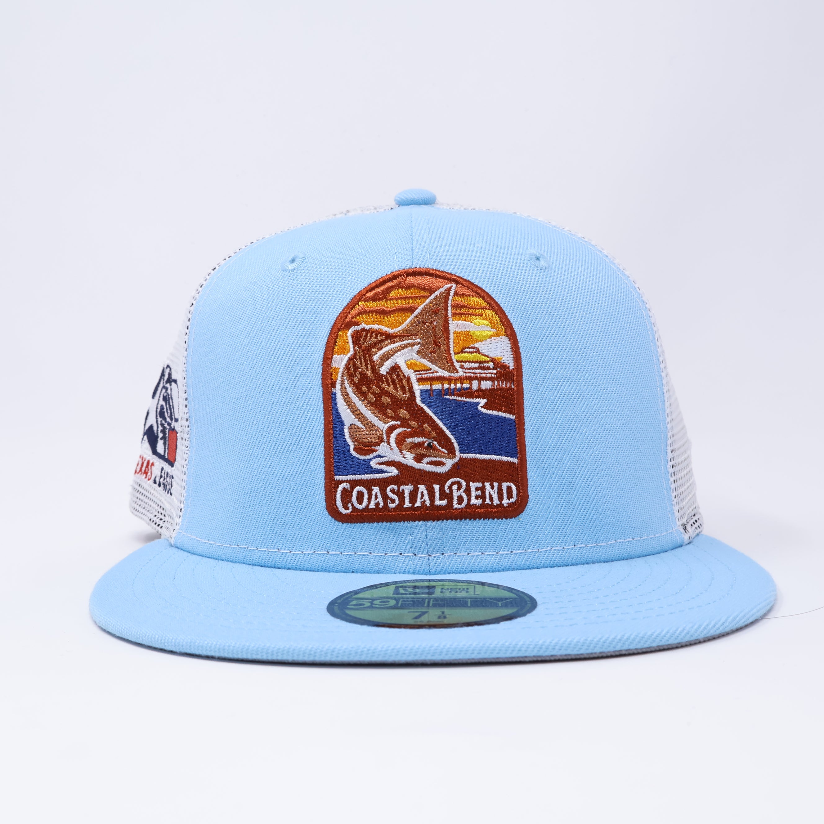 NWT 1/8 Blue Coastal Blend Texas Minor League 59fifty New Era Fitted Hat Cap