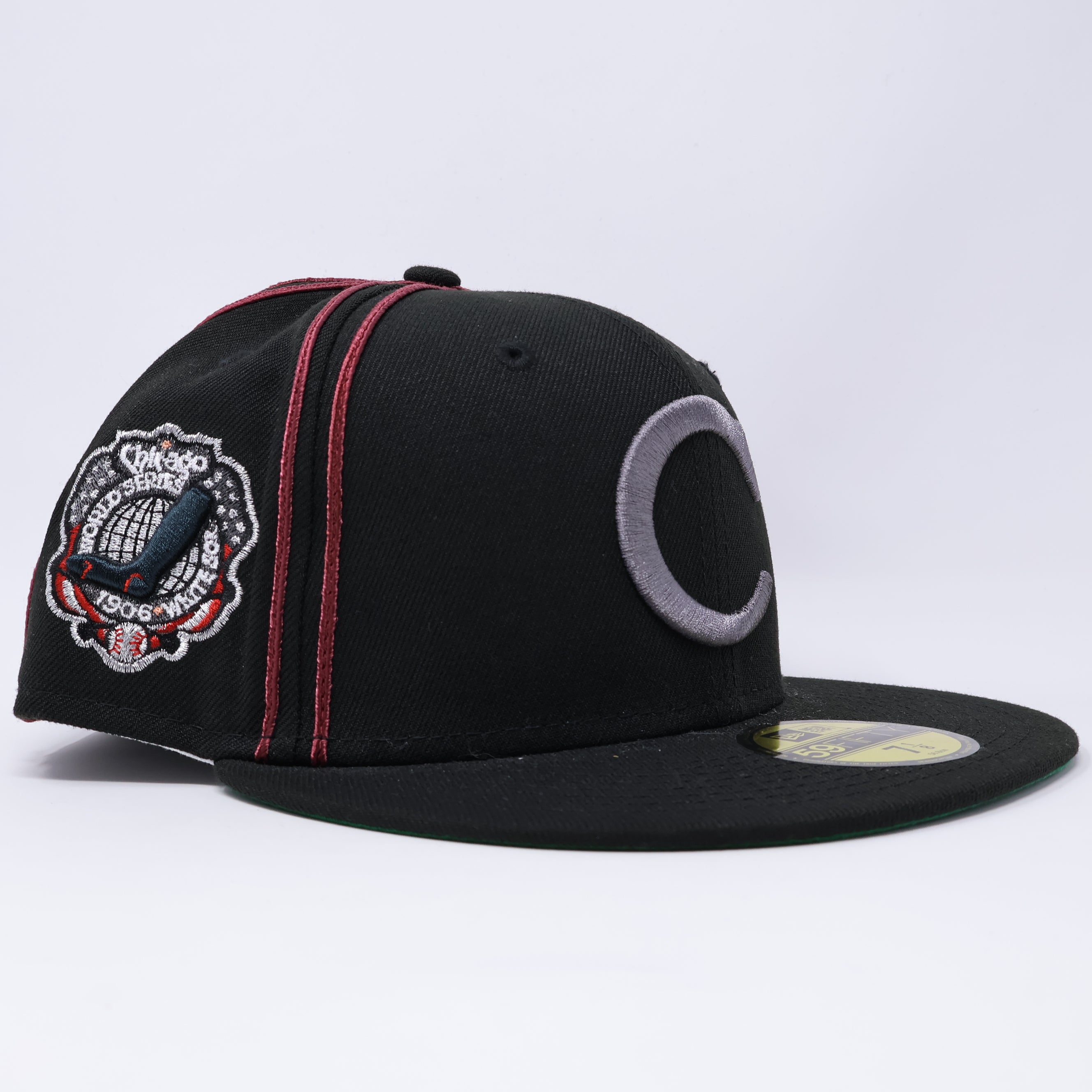 NWT 1/8 Black Chicago White Sox 1906 White Sox 59fifty New Era Fitted Hat Cap