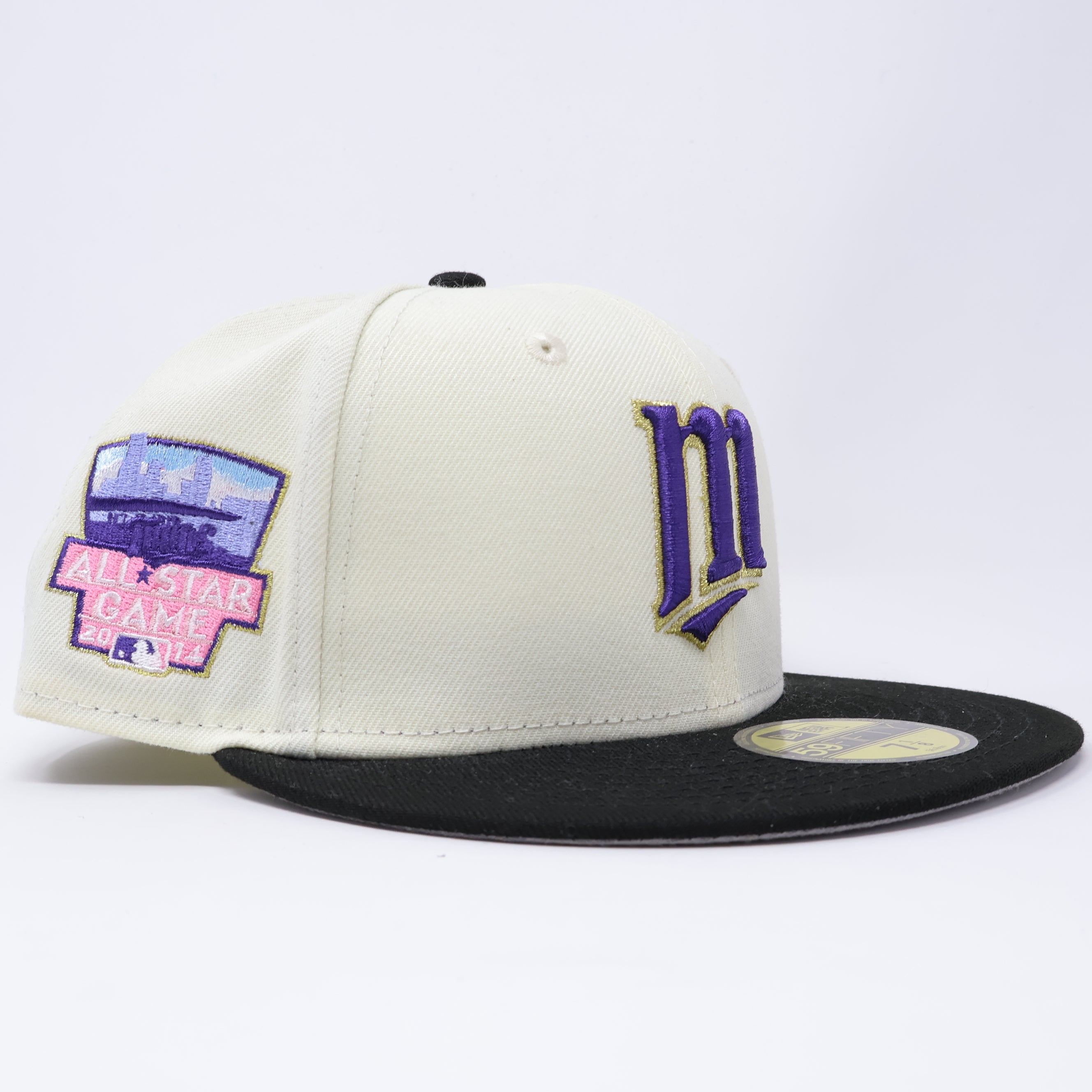 NWT 1/8 Chrome Minnesota Twins 2014 All Star Game 59fifty New Era Fitted Hat Cap