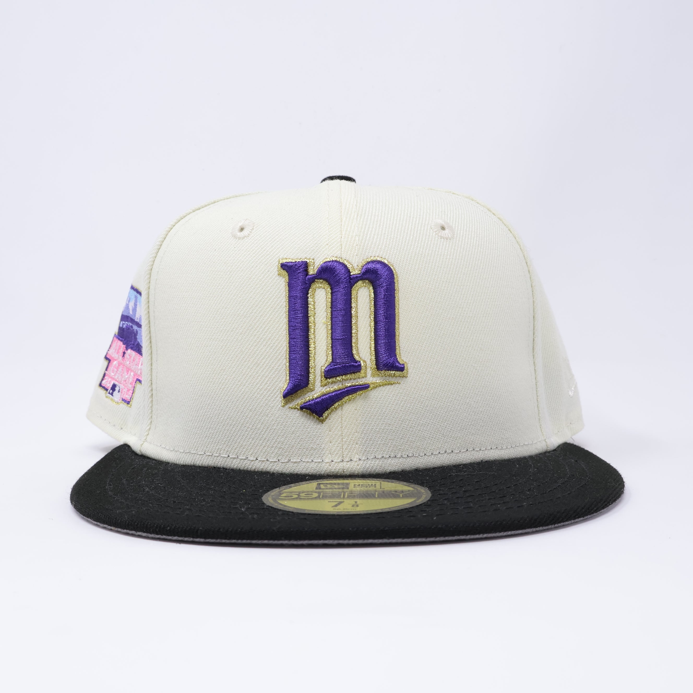 NWT 1/8 Chrome Minnesota Twins 2014 All Star Game 59fifty New Era Fitted Hat Cap