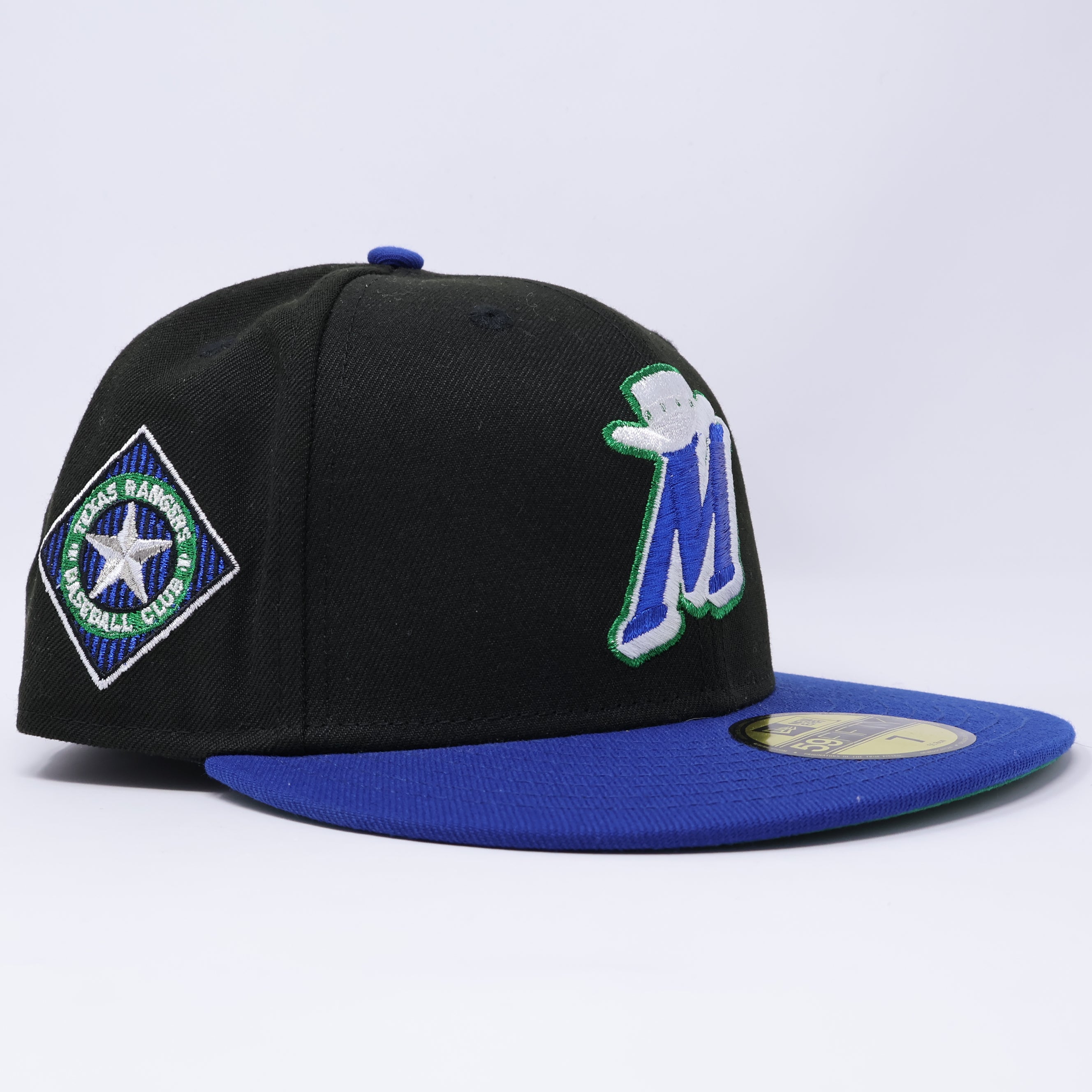 Size 7 NEW Black High Desert Elite Mavericks Dallas Hatclub Rangers 59fifty New Era Fitted