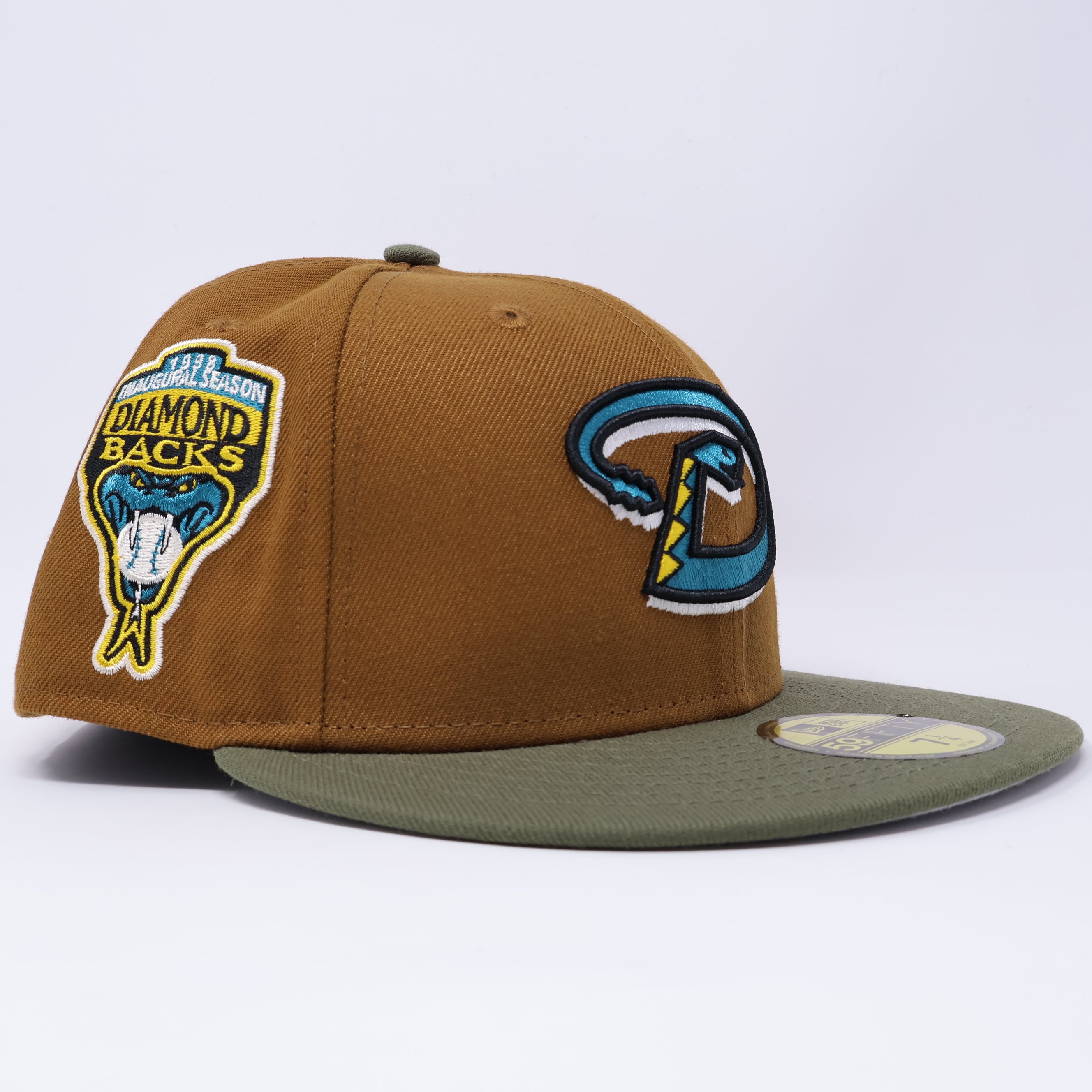 Bronze Arizona Diamondbacks 1998 Inaugural Season 59fifty New Era Fitted Hat Cap