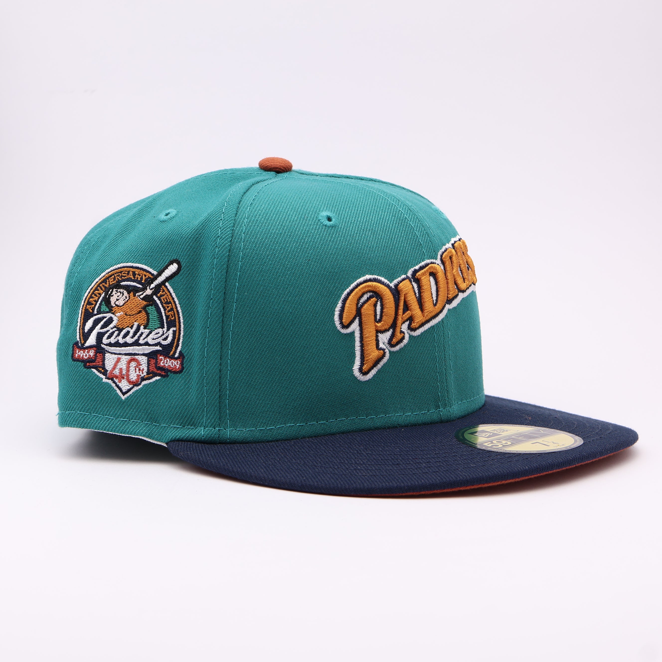 NWT Teal San Diego Padres 40th Anniversary 59fifty New Era Fitted Hat Cap