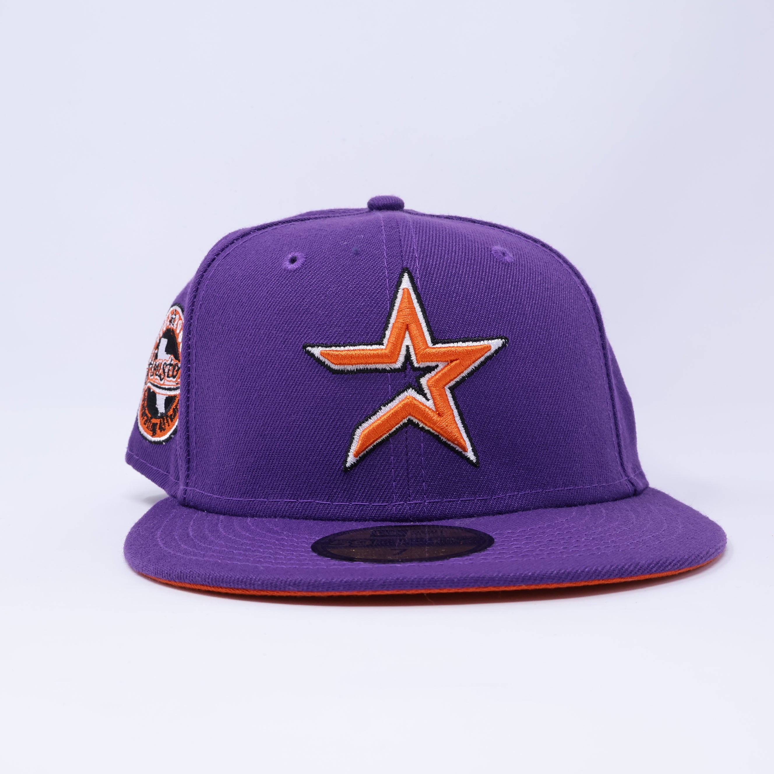 NWT 7 Purple Houston Astros Celebrating 45 Years Orange 59FIFTY New Era Fitted Hat