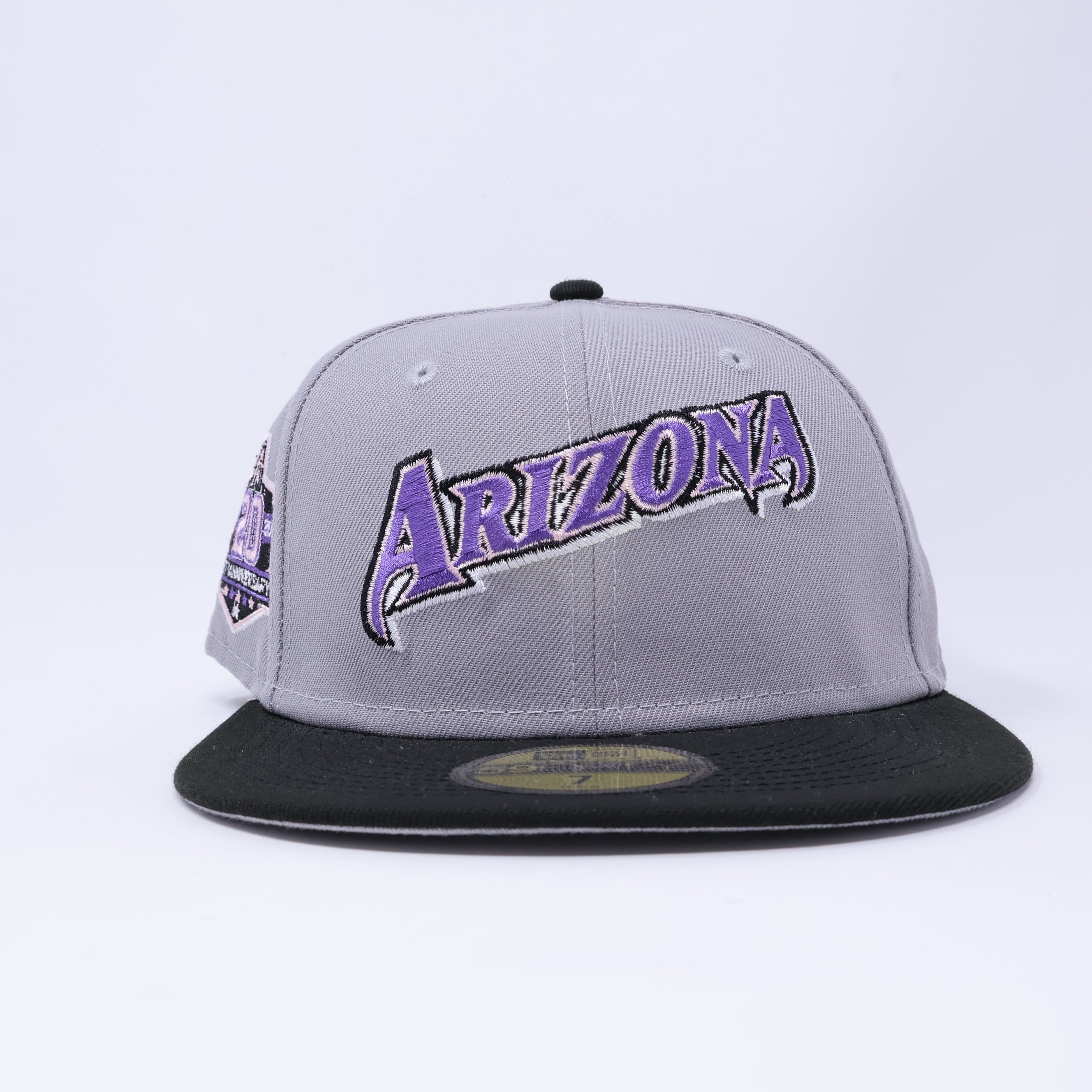 NEW 7 Gray Arizona Diamondbacks 20th Anniversary 59fifty New Era Fitted Hat Cap