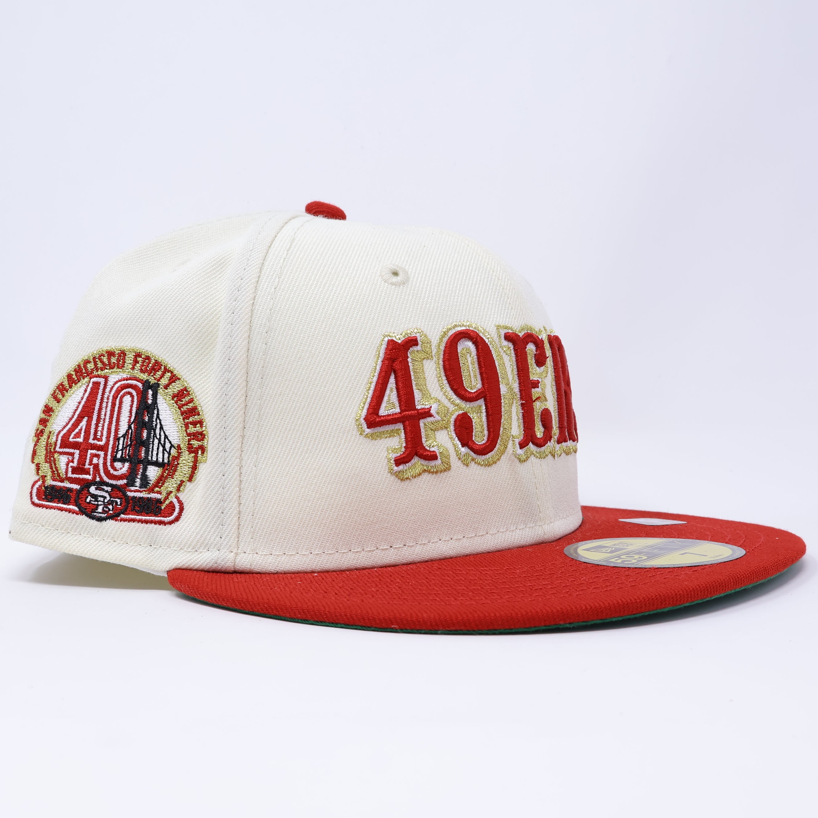NWT 7 Chrome NFL San Francisco Forty Niners 49ers 59fifty New Era Fitted Hat Cap