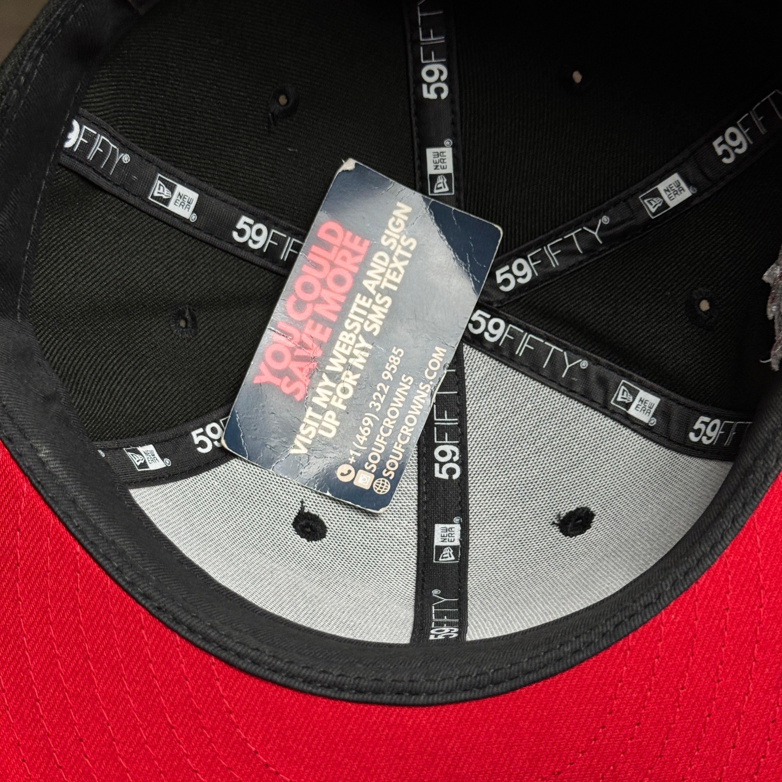 NWT 1/4 Black Los Angeles Angels 40th Season 59fifty New Era Fitted Hat Cap