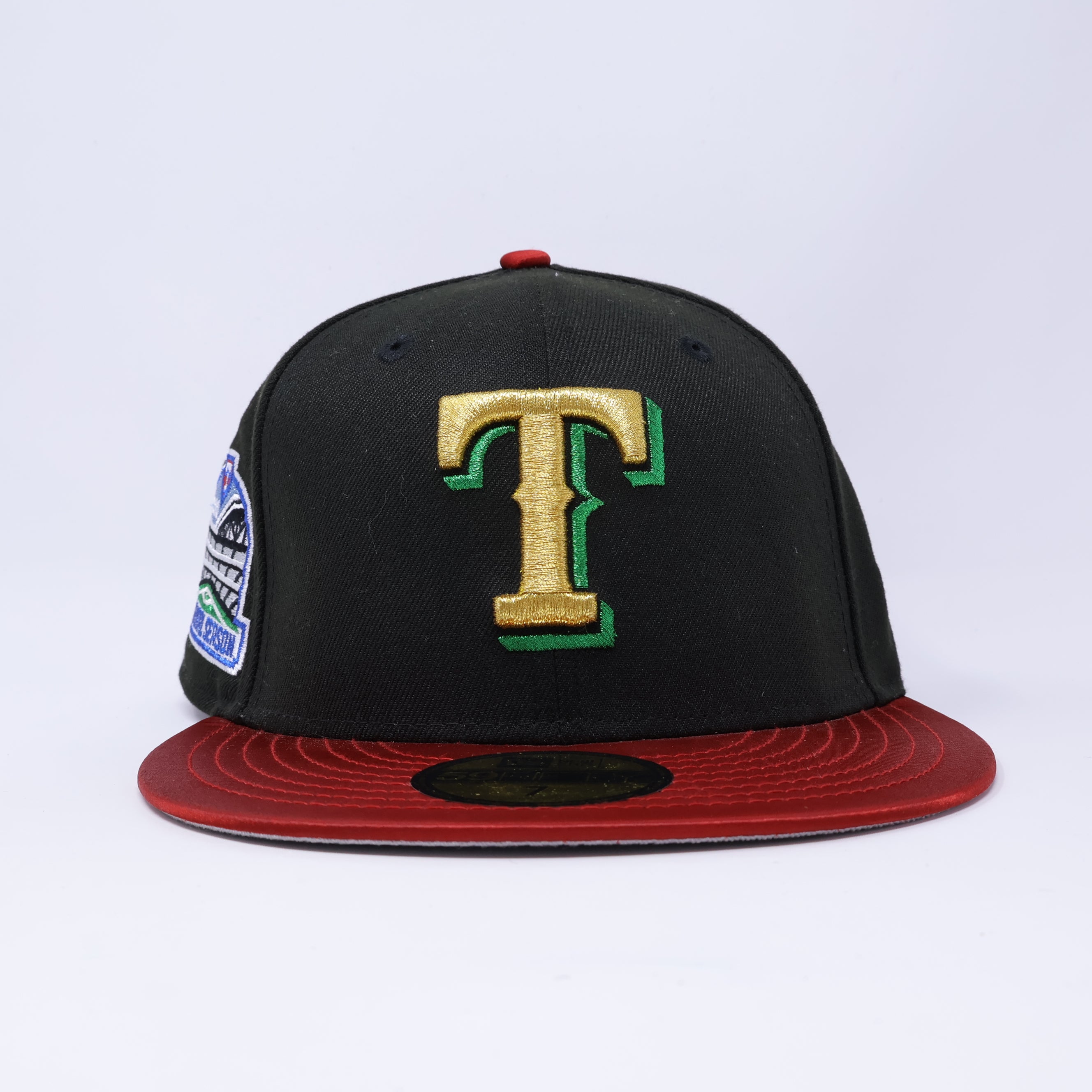 NWT 7 Black Dallas Texas Rangers Inaugural Season 59fifty New Era Fitted Hat Cap