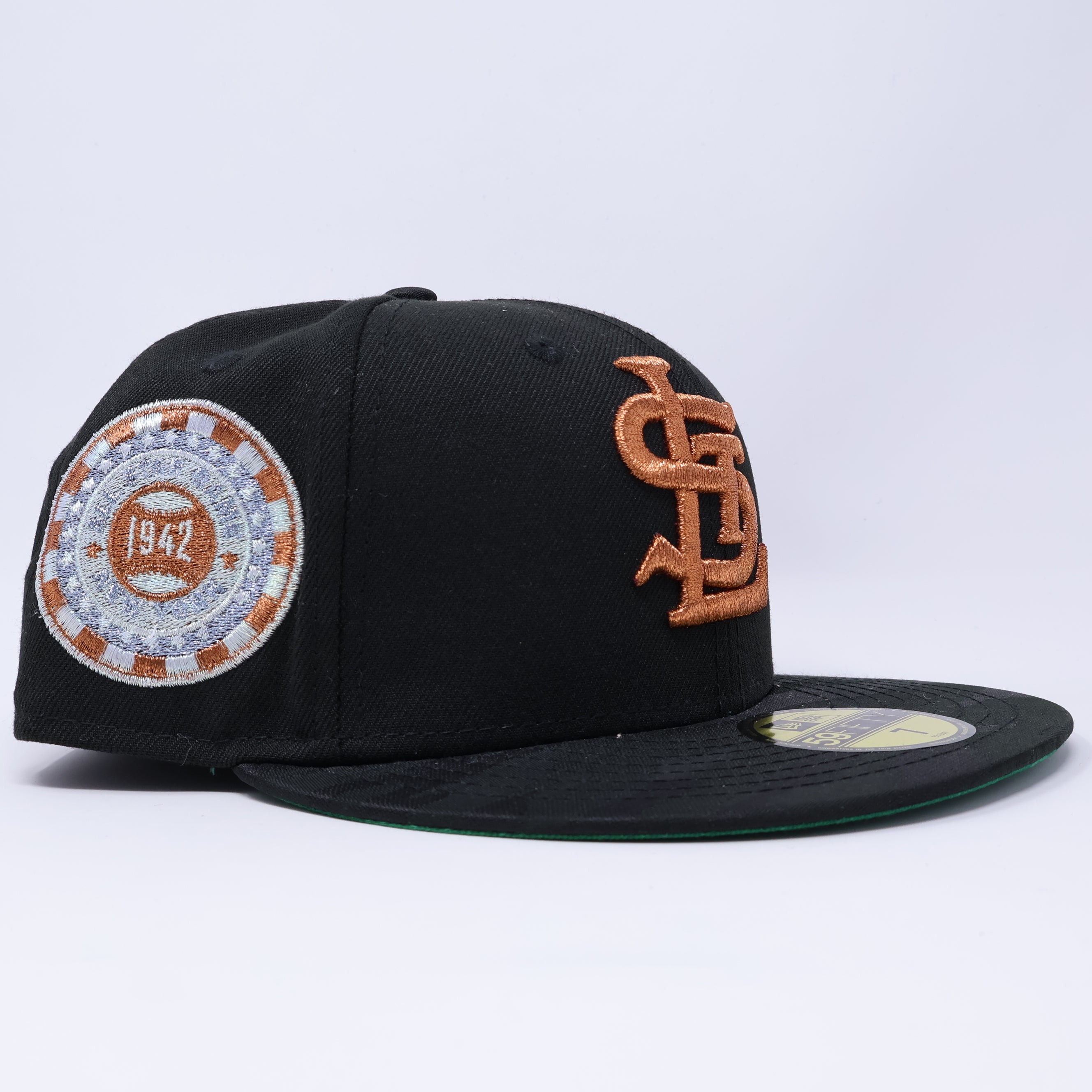 NWT 7 Black St. Louis Cardinals 1942 All Star Game 59fifty New Era Fitted Hat Cap