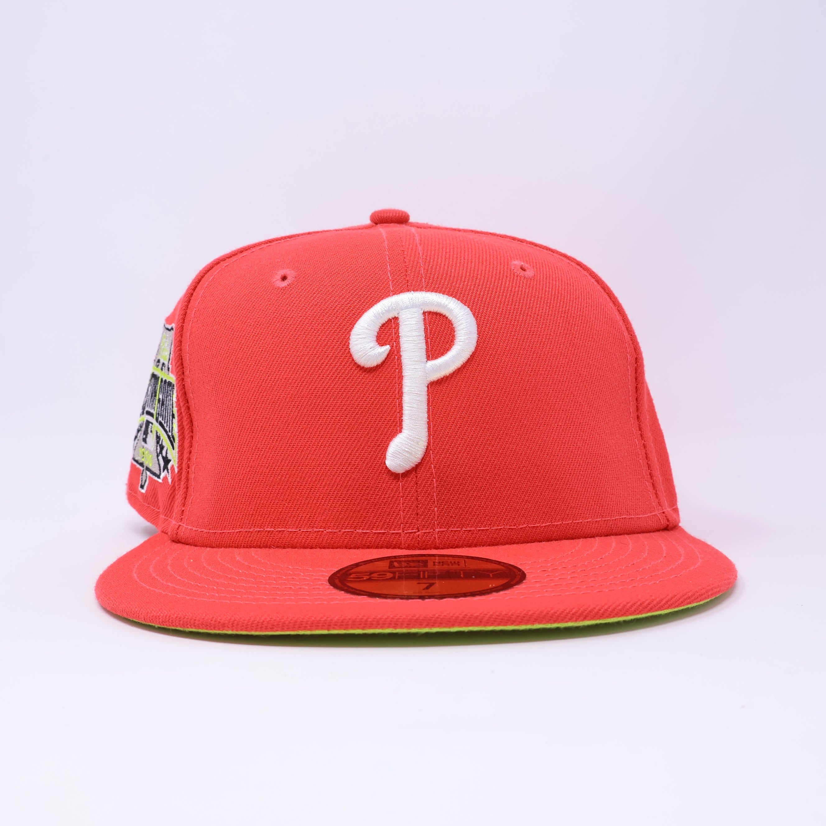 NEW 7 Neon Pink Philadelphia Phillies 1996 All Star Game 59fifty New Era Fitted Hat Cap