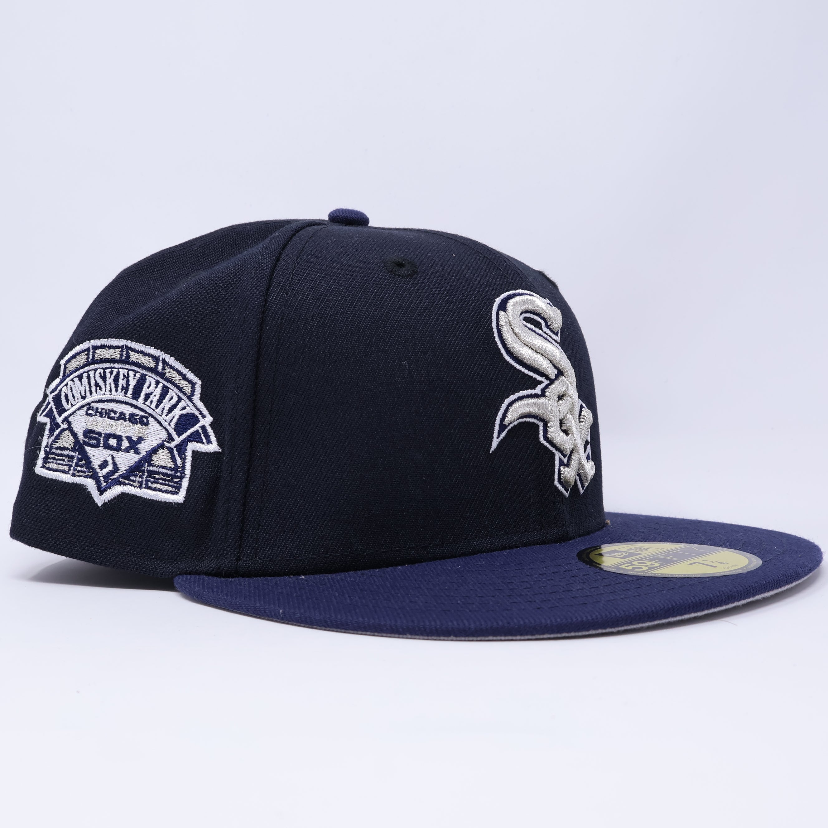 NEW 1/2 Navy Chicago White Sox Comiskey Park 59fifty New Era Fitted Hat Cap