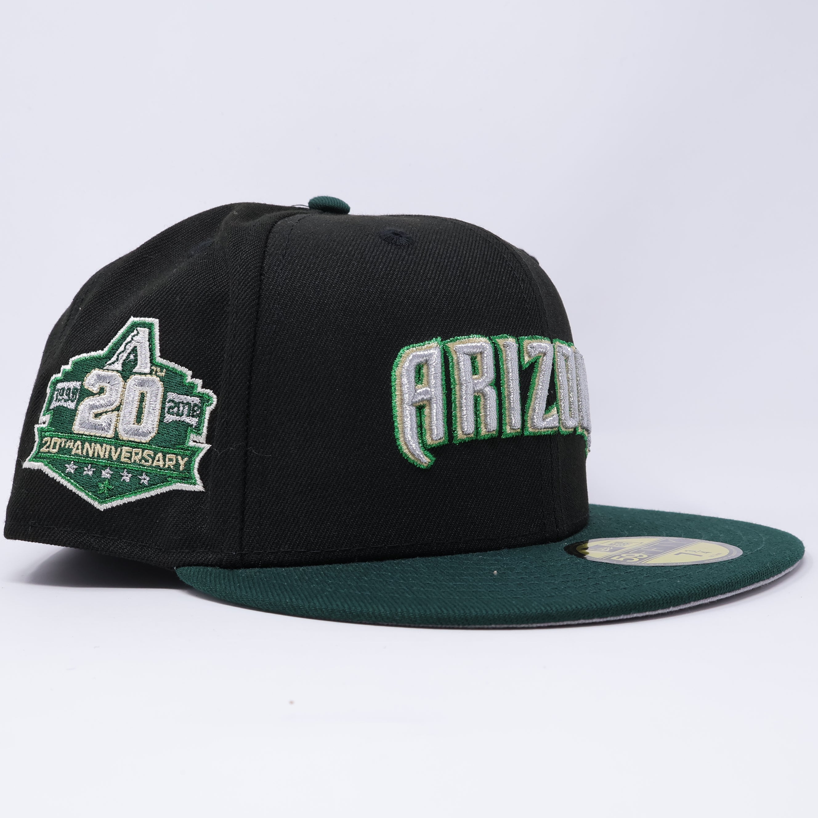 NEW Black Arizona Diamondbacks 20th Anniversary 59fifty New Era Fitted Hat Cap