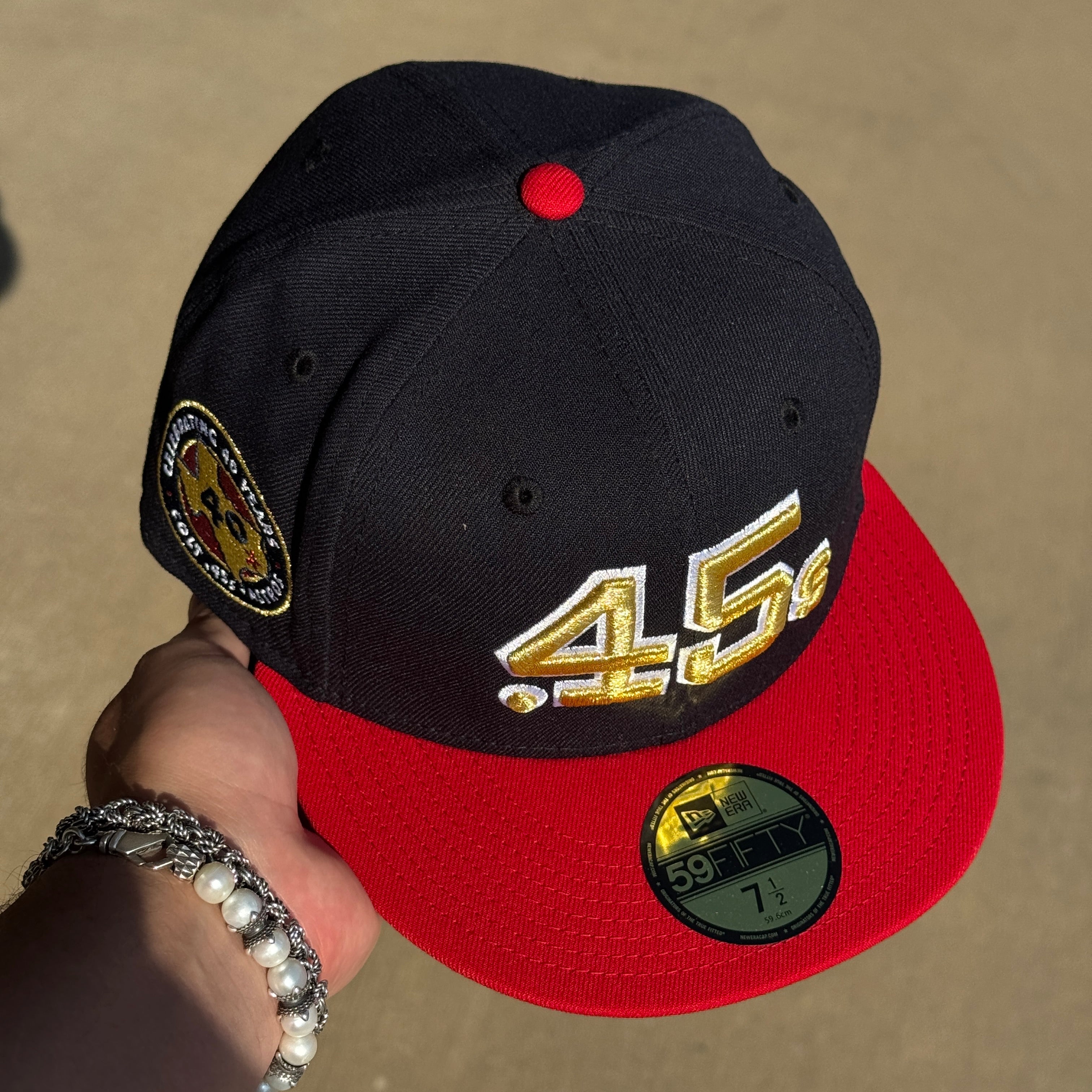 NWT 1/2 Navy Houston Astros Colt 45 Celebrating 45 Years 59fifty New Era Fitted Hat Cap