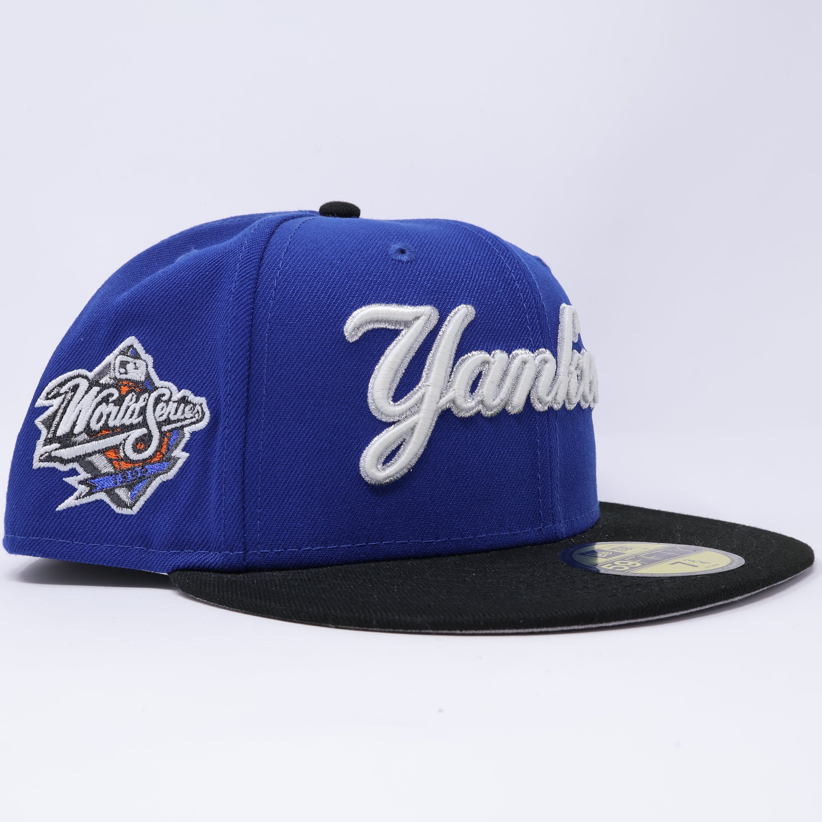 NWT 3/4 Blue New York Yankees 1999 World Series 59fifty New Era Fitted Hat Cap