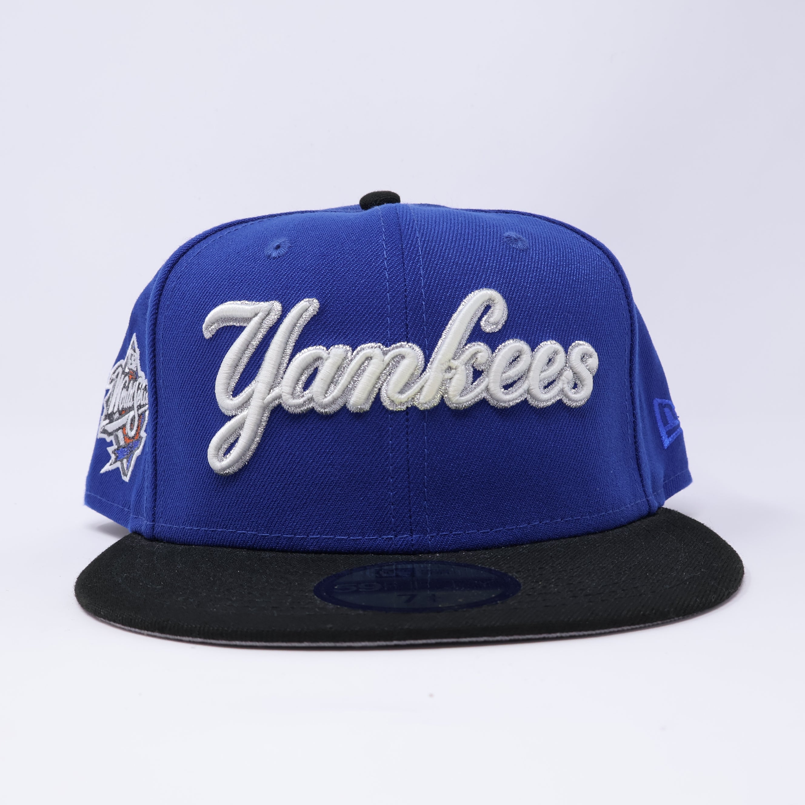 NWT 3/4 Blue New York Yankees 1999 World Series 59fifty New Era Fitted Hat Cap