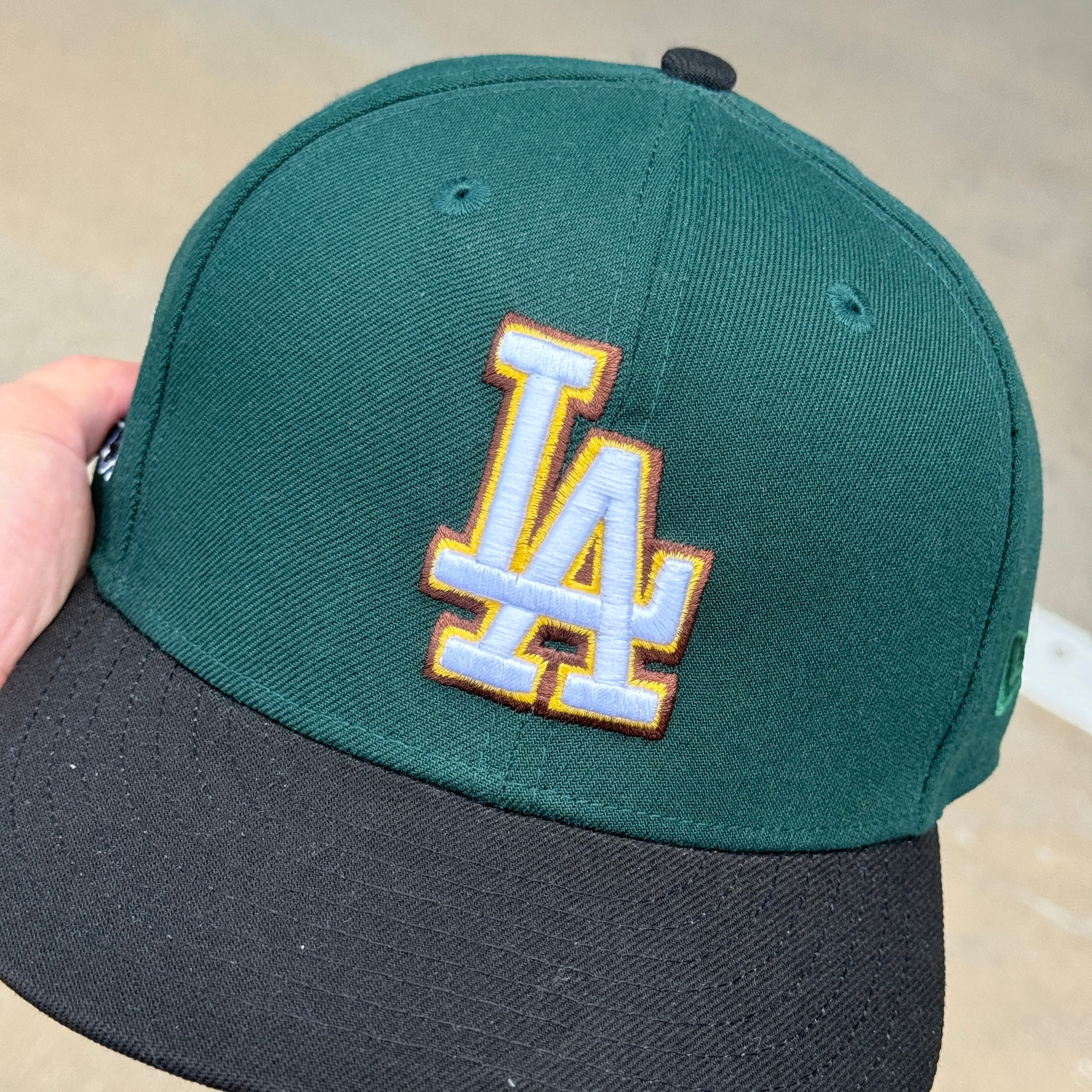 USED 1/2 Green Los Angeles Dodgers 40th Anniversary 59fifty New Era Fitted Hat Cap
