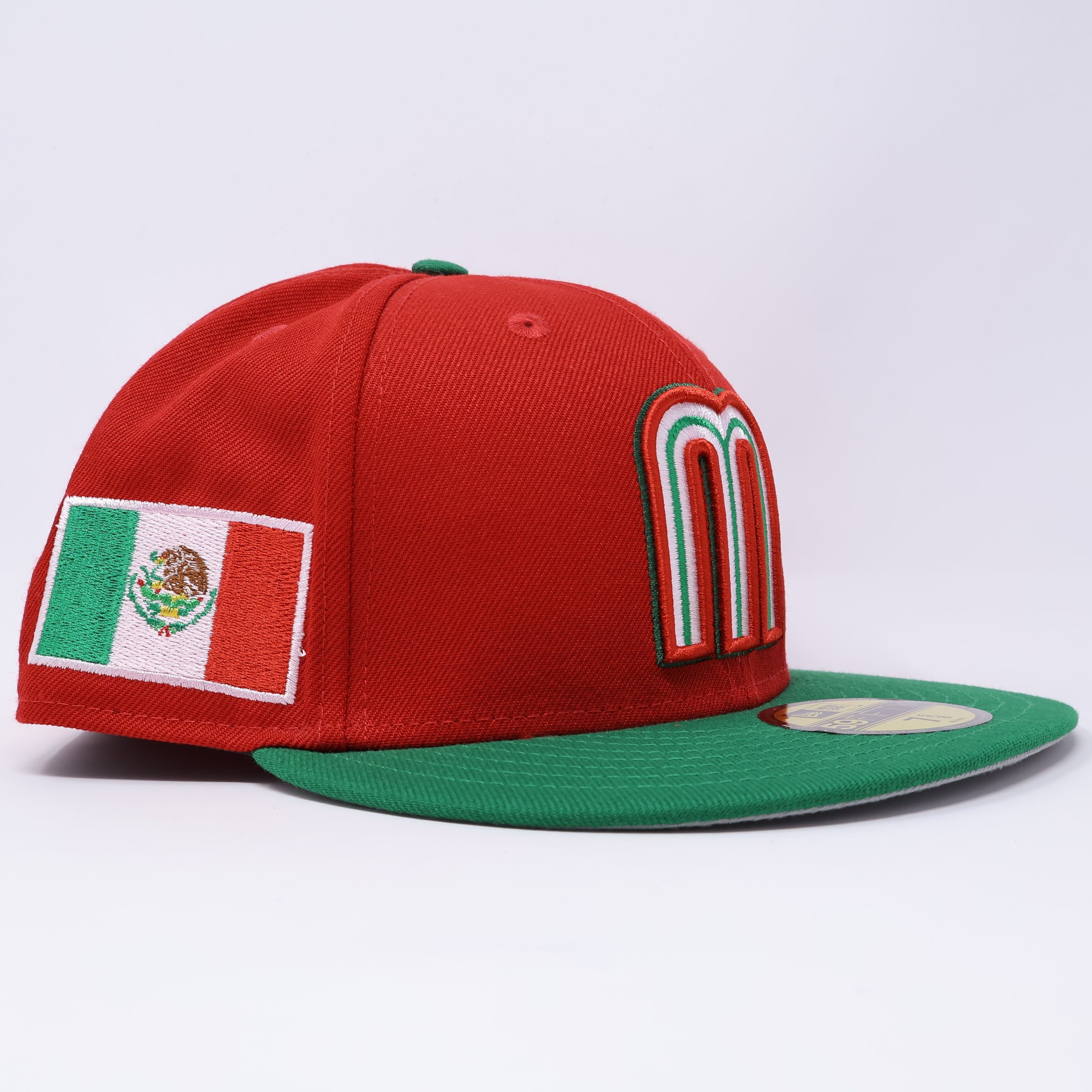 NWT 5/8 Red Mexico WBC Beisbol Mexican Flag 59fifty New Era Fitted Hat Cap