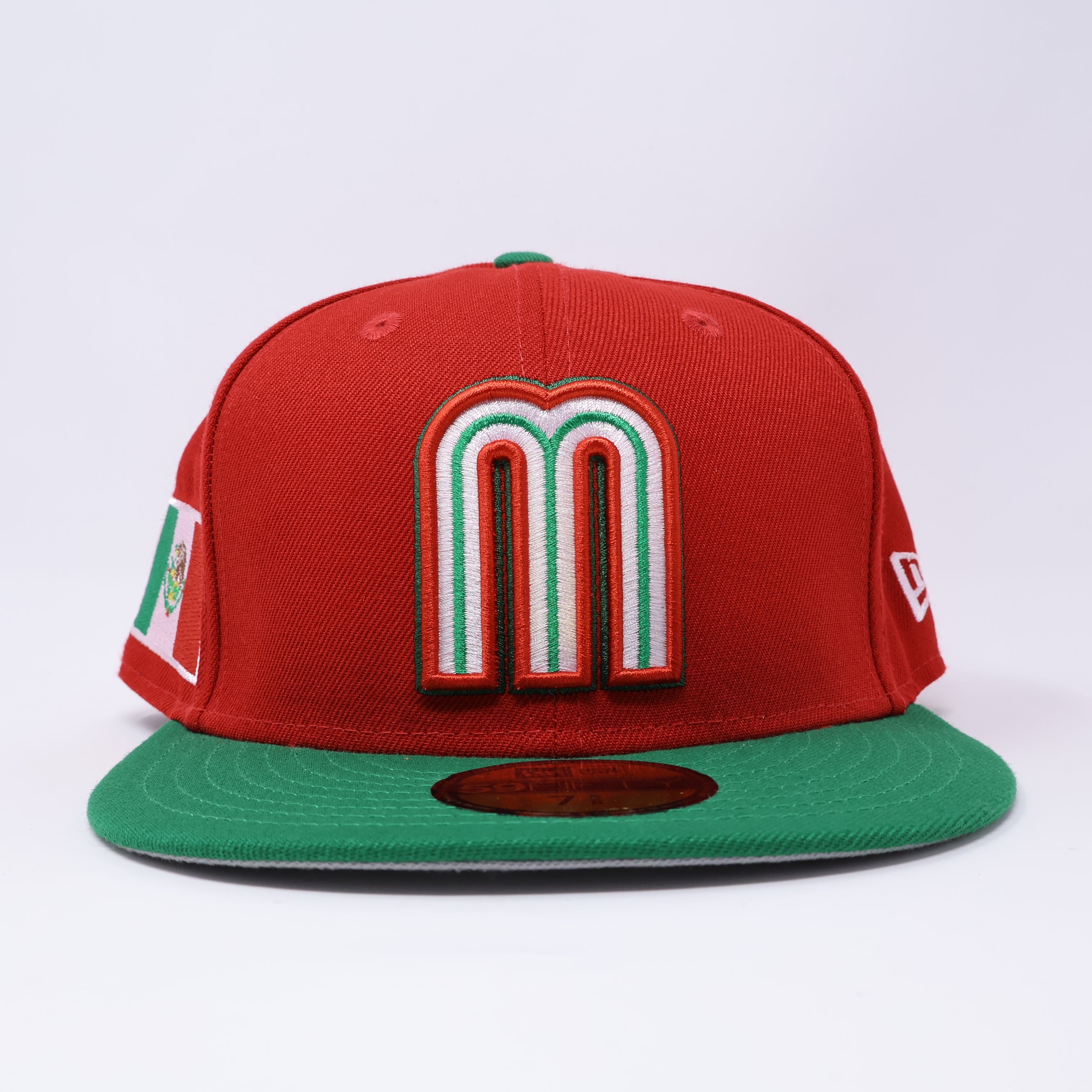 NWT 5/8 Red Mexico WBC Beisbol Mexican Flag 59fifty New Era Fitted Hat Cap