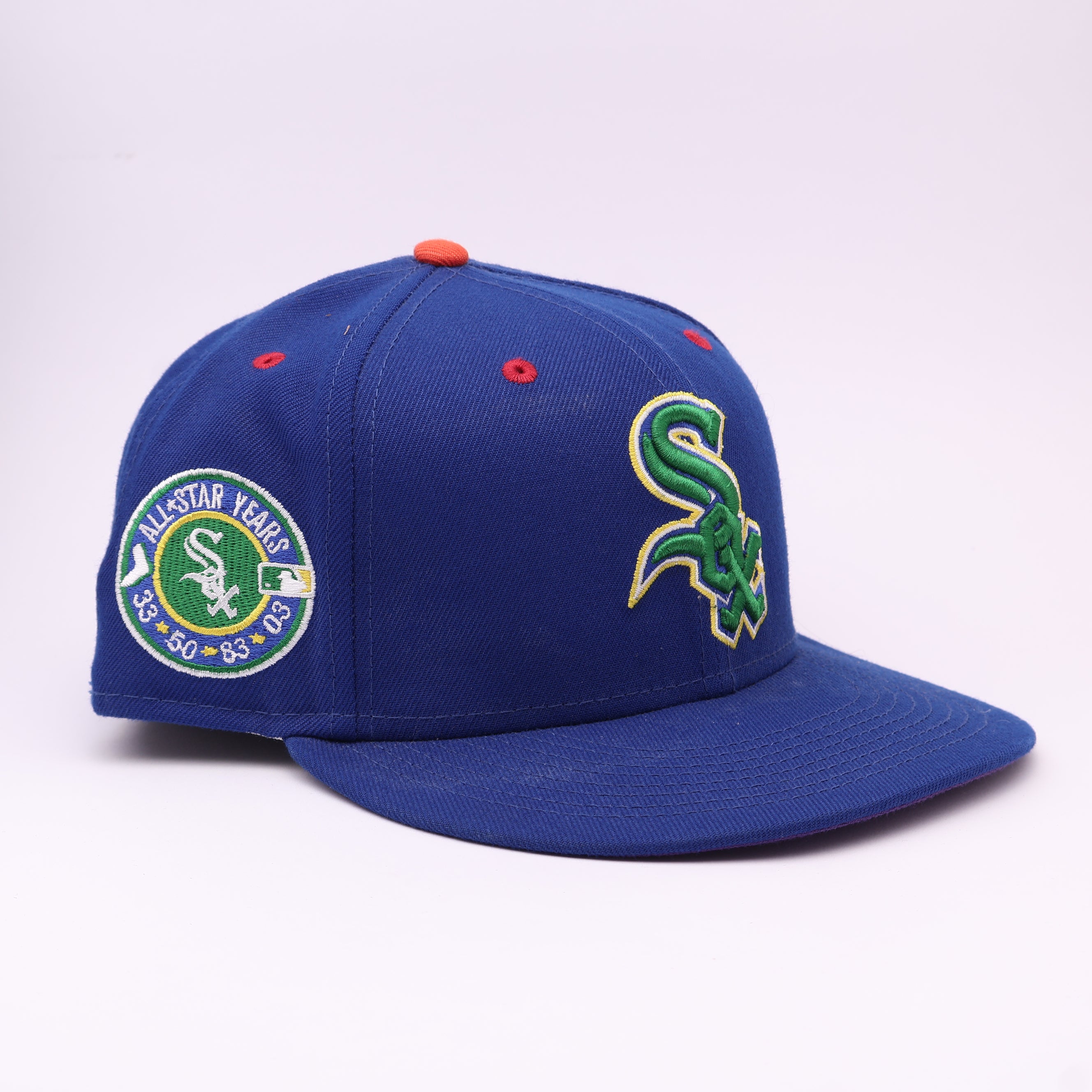 USED 3/8 Blue Chicago White Sox All Star Years 59fifty New Era Fitted Hat Cap
