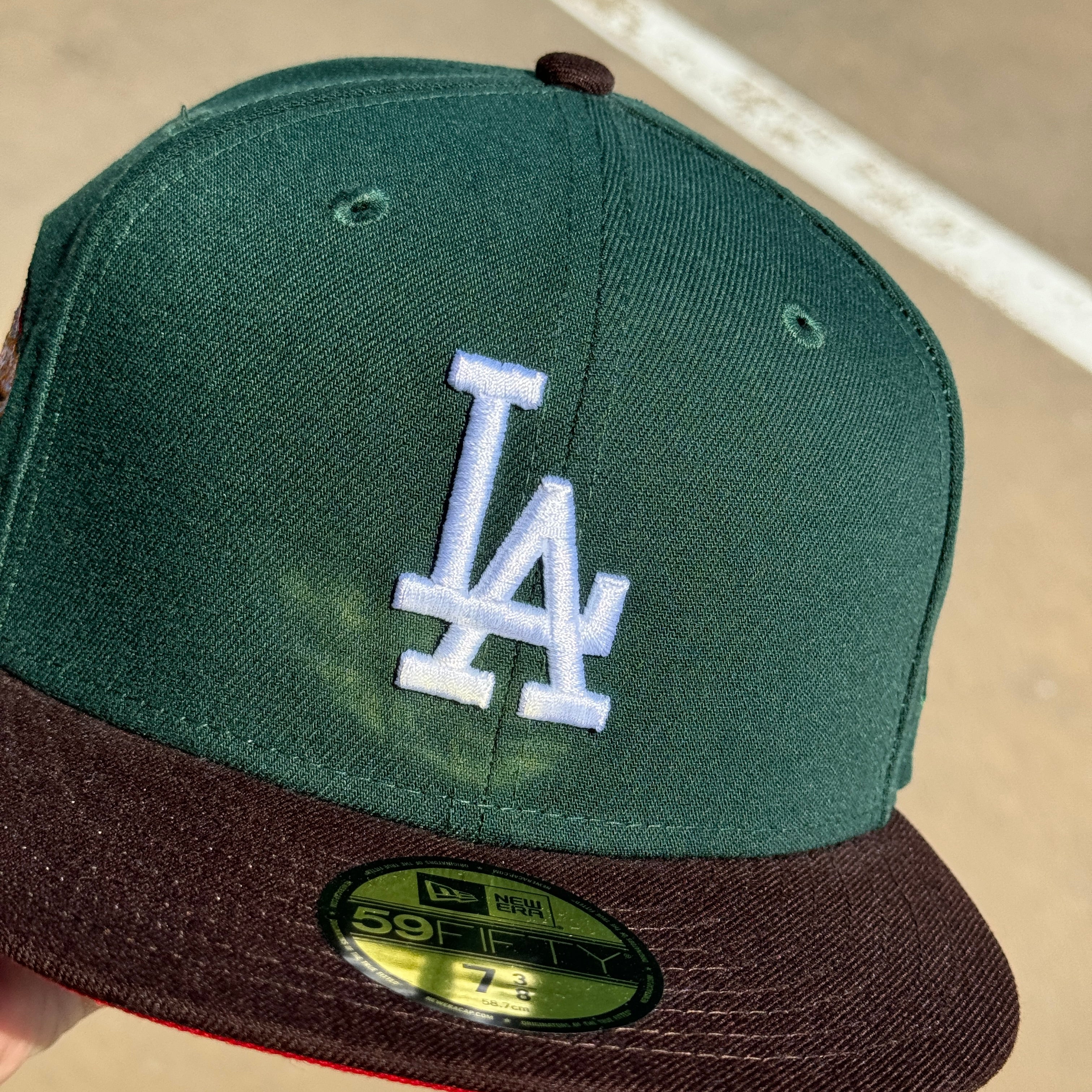 NEW 3/8 Green Los Angeles Dodgers 100 Year Anniversary New Era Fitted Hat Cap