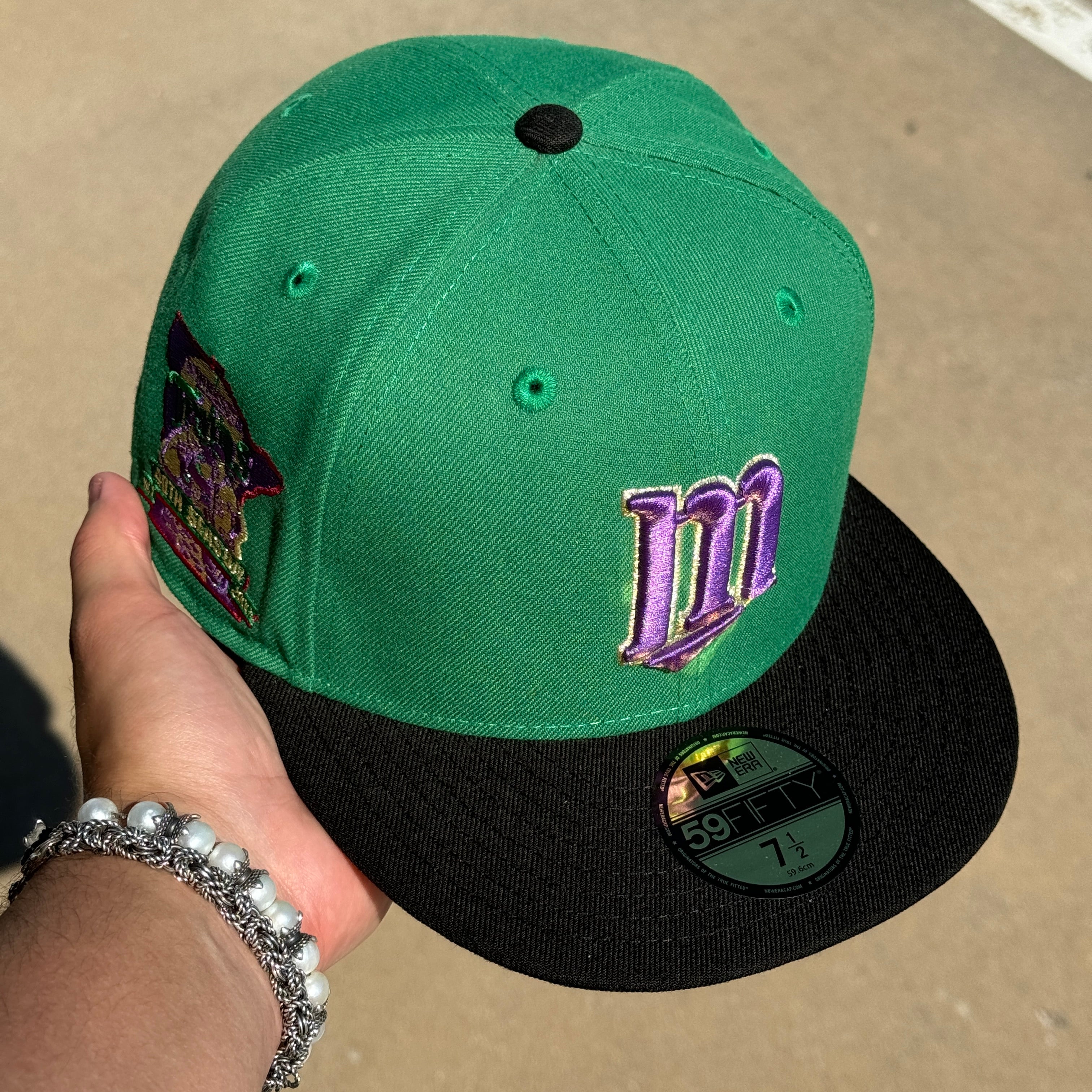 NEW 1/2 Green Minnesota Twins 40th Season New Era Fitted Hat Cap