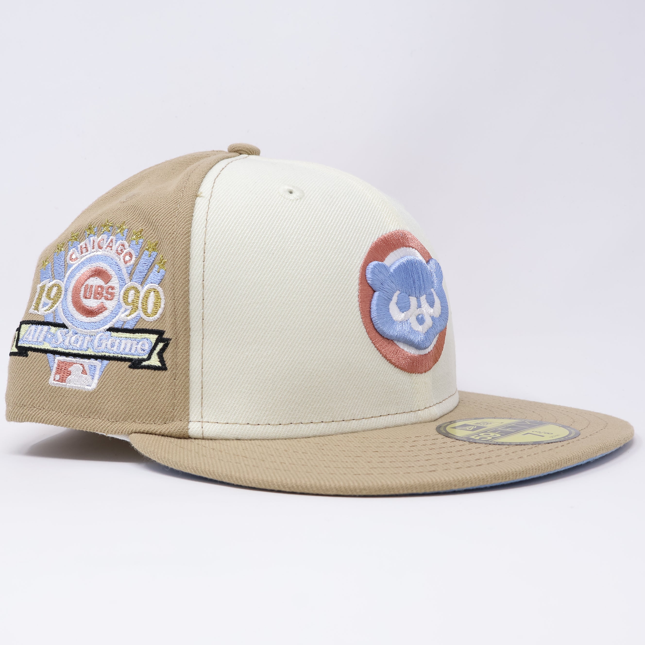 NWT 3/8 Multicolor Chicago Cubs 1990 All Star Game 59fifty New Era Fitted Hat Cap