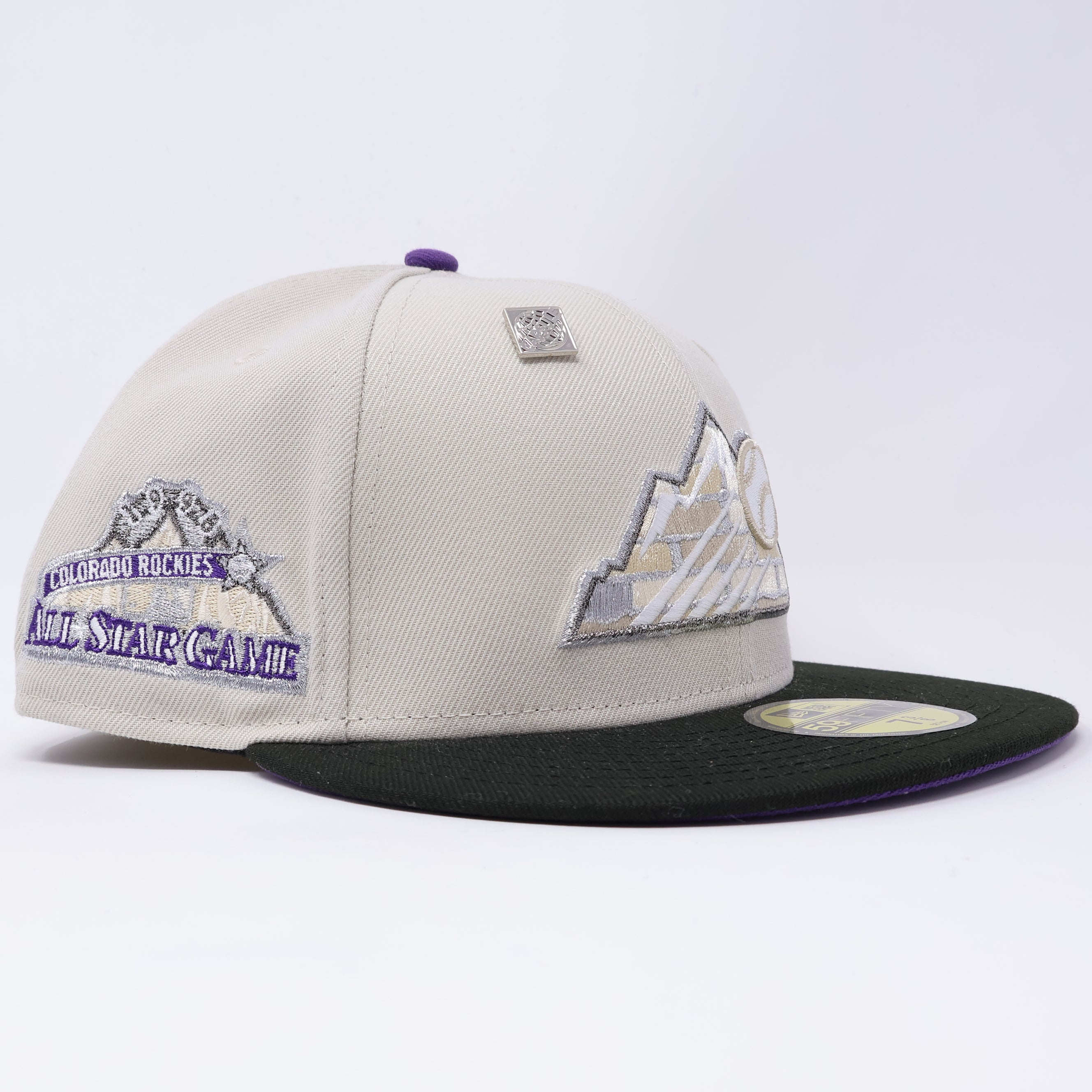NWT 3/8 Stone Colorado Rockies 1998 All Star Game Capsule 59fifty New Era Fitted Hat Cap