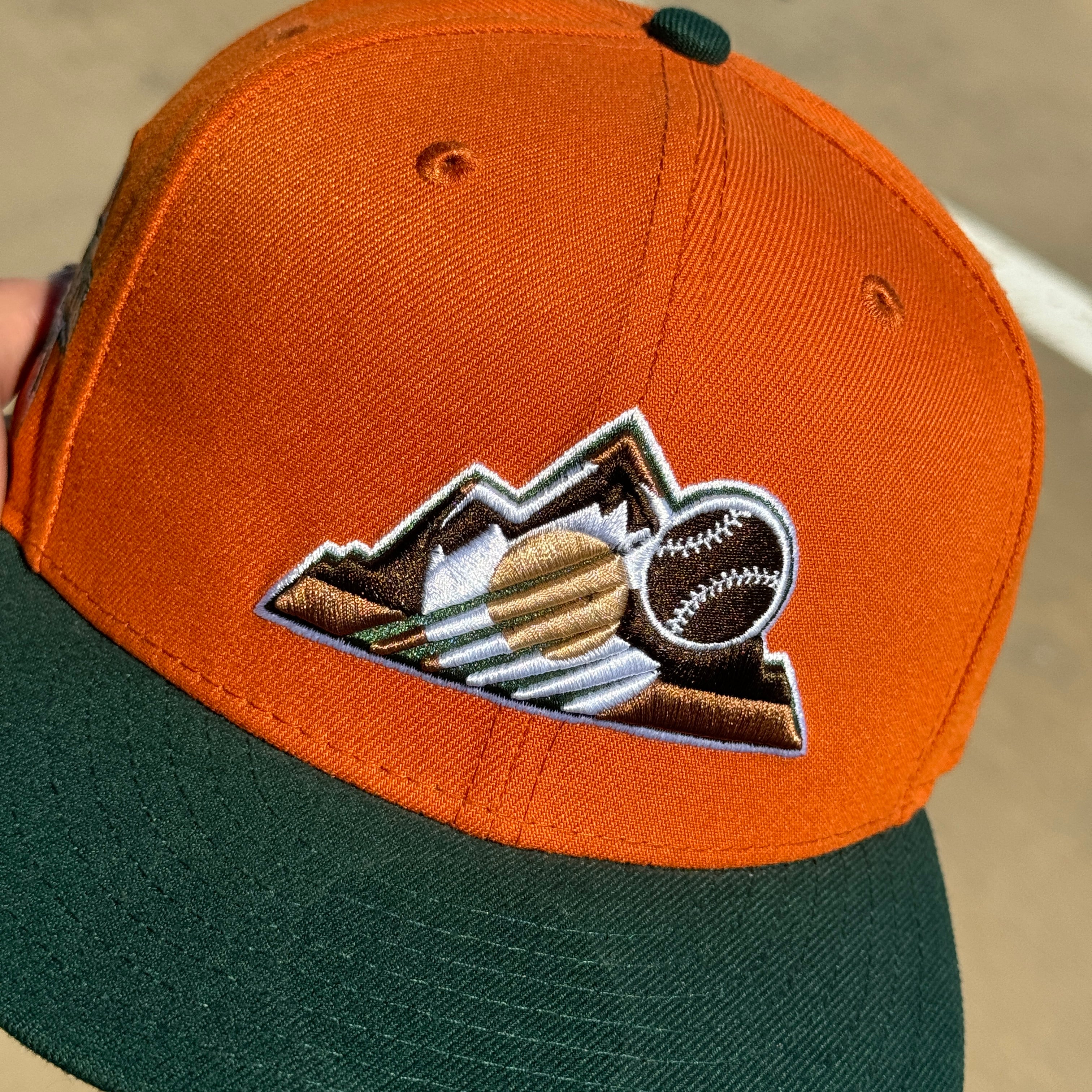 USED 1/2 Rust Orange Colorado Rockies All Star Game 2021 59fifty New Era Fitted Hat Cap