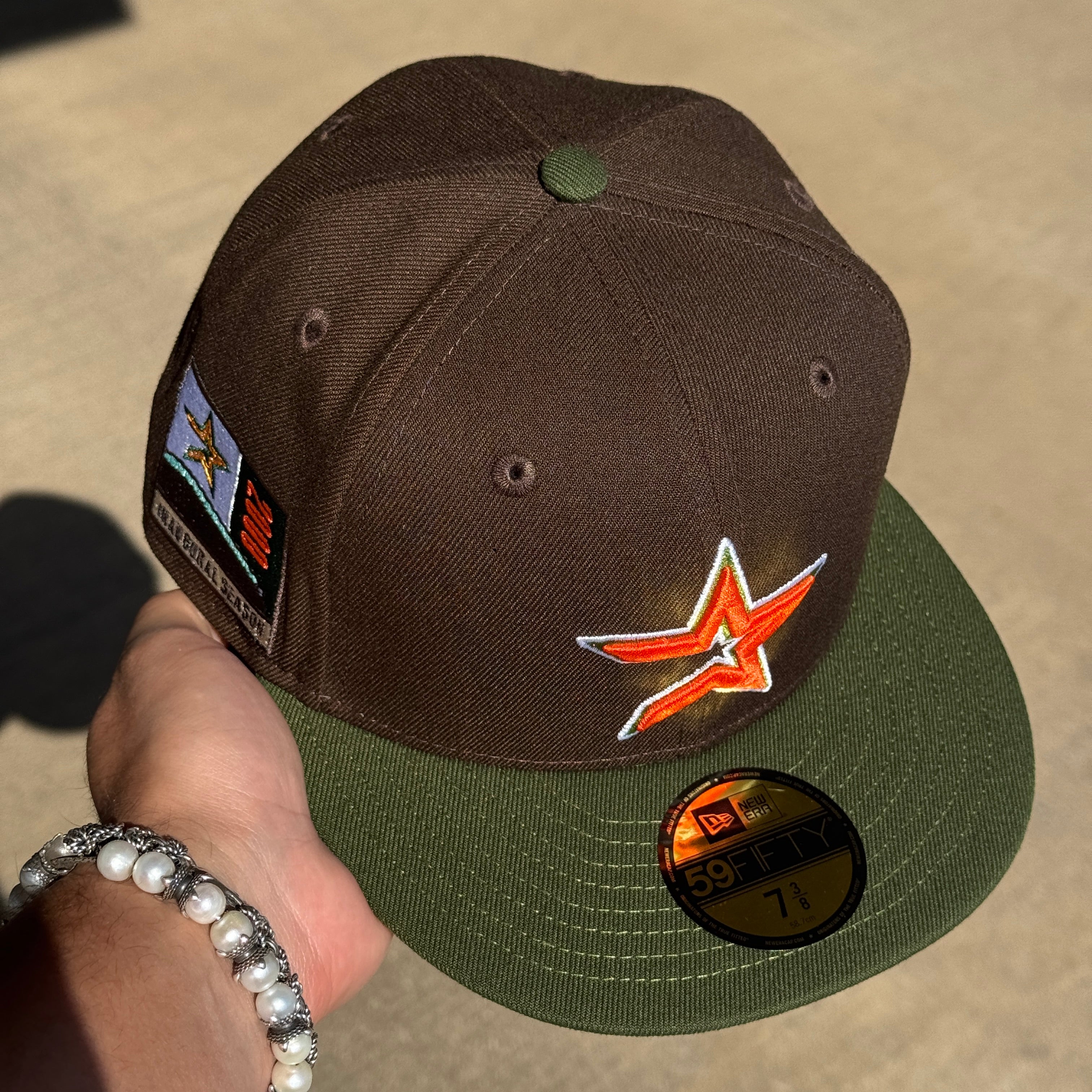 NWT 3/8 Green Houston Astros Astrodome 2000 Inaugural Season 59fifty New Era Fitted Hat Cap