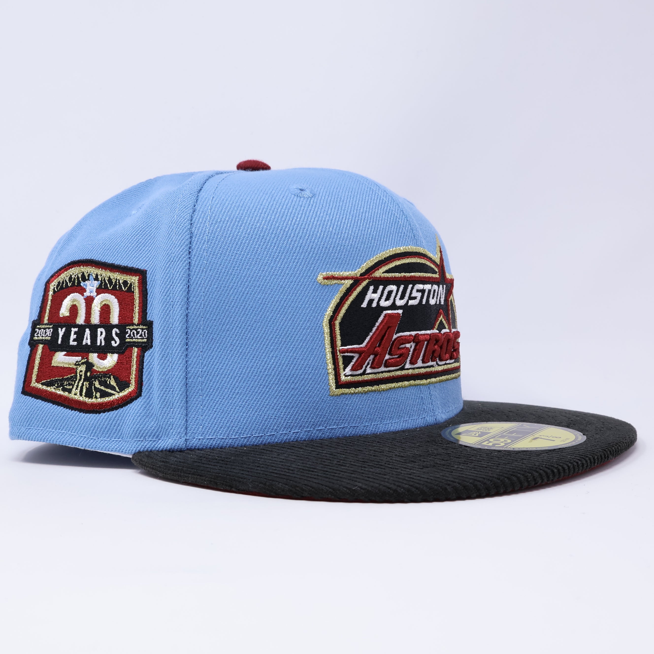 NWT 3/8 Blue Houston Astros 20 Years 59fifty New Era Fitted Hat Cap
