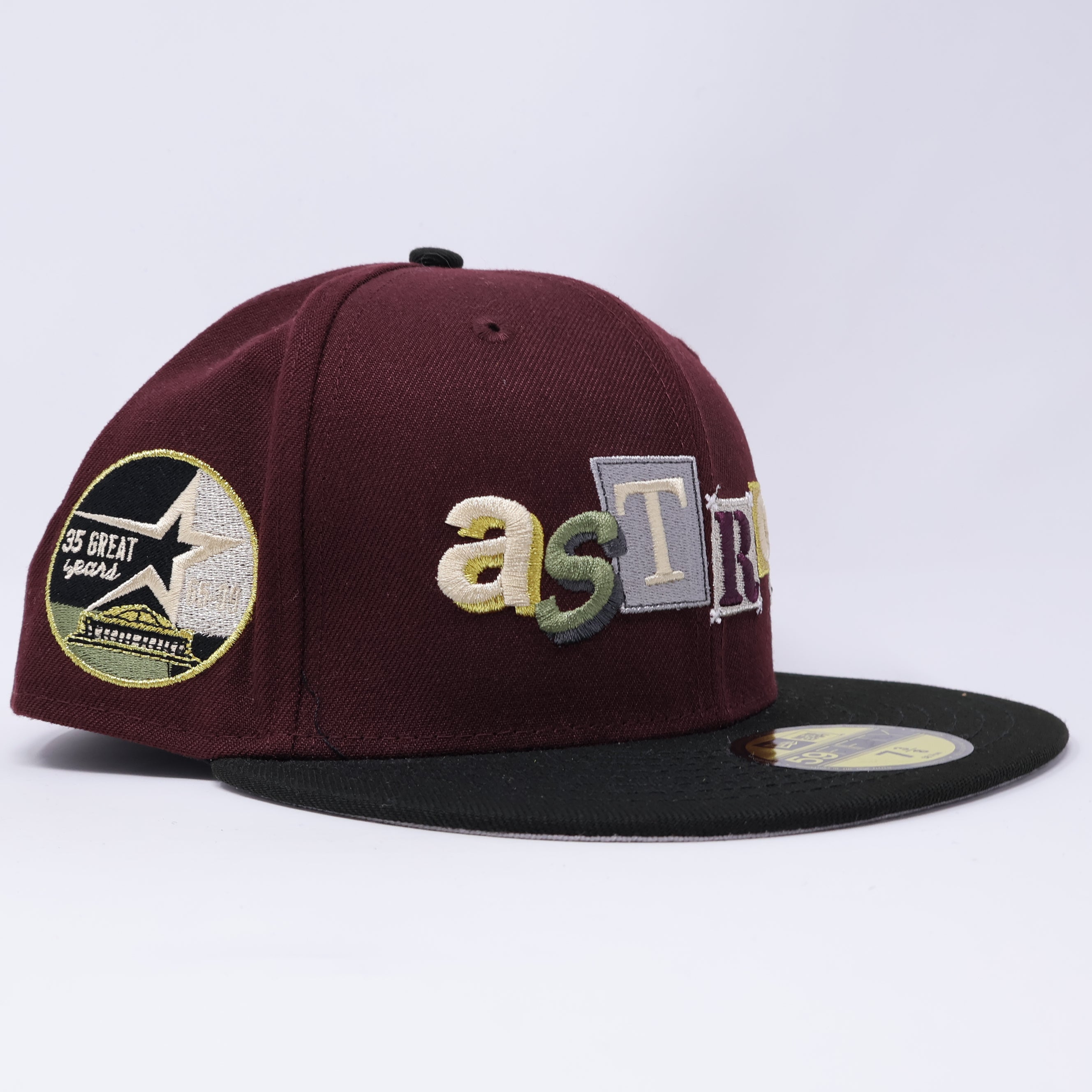 NWT Maroon Houston Astros 35 Great Years 59fifty New Era Fitted Cap Hat
